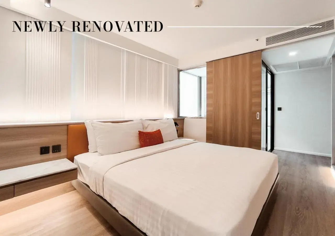 Bed in Citrus Sukhumvit 13 Nana Bangkok by Compass Hospitality - Newly Renovated Bed in Citrus Sukhumvit 13 Nana Bangkok by Compass Hospitality - Newly Renovated