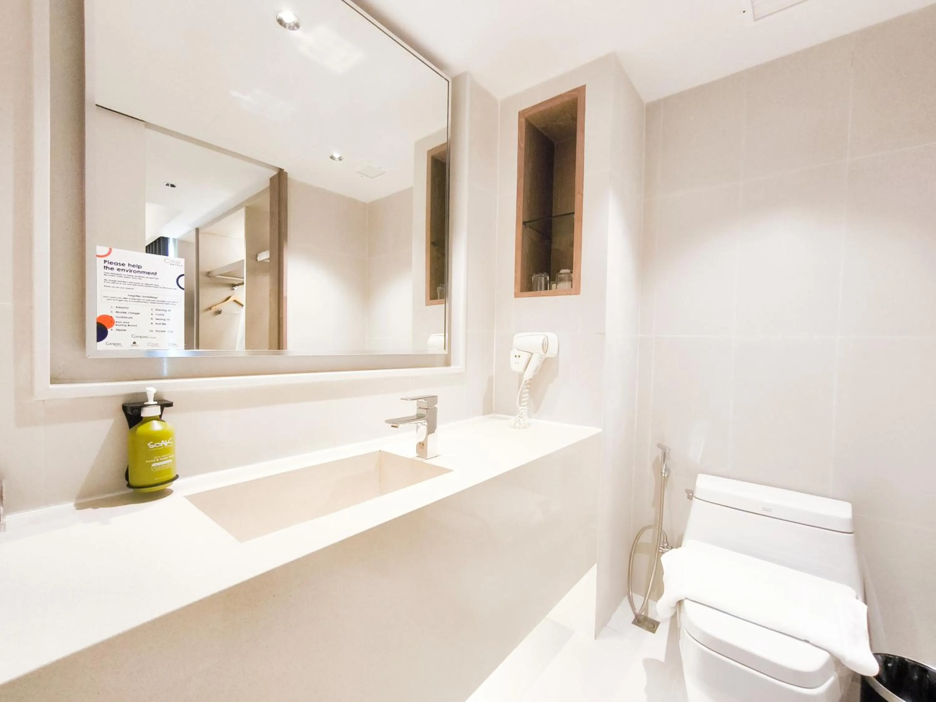Bathroom in Citrus Sukhumvit 13 Nana Bangkok by Compass Hospitality - Newly Renovated