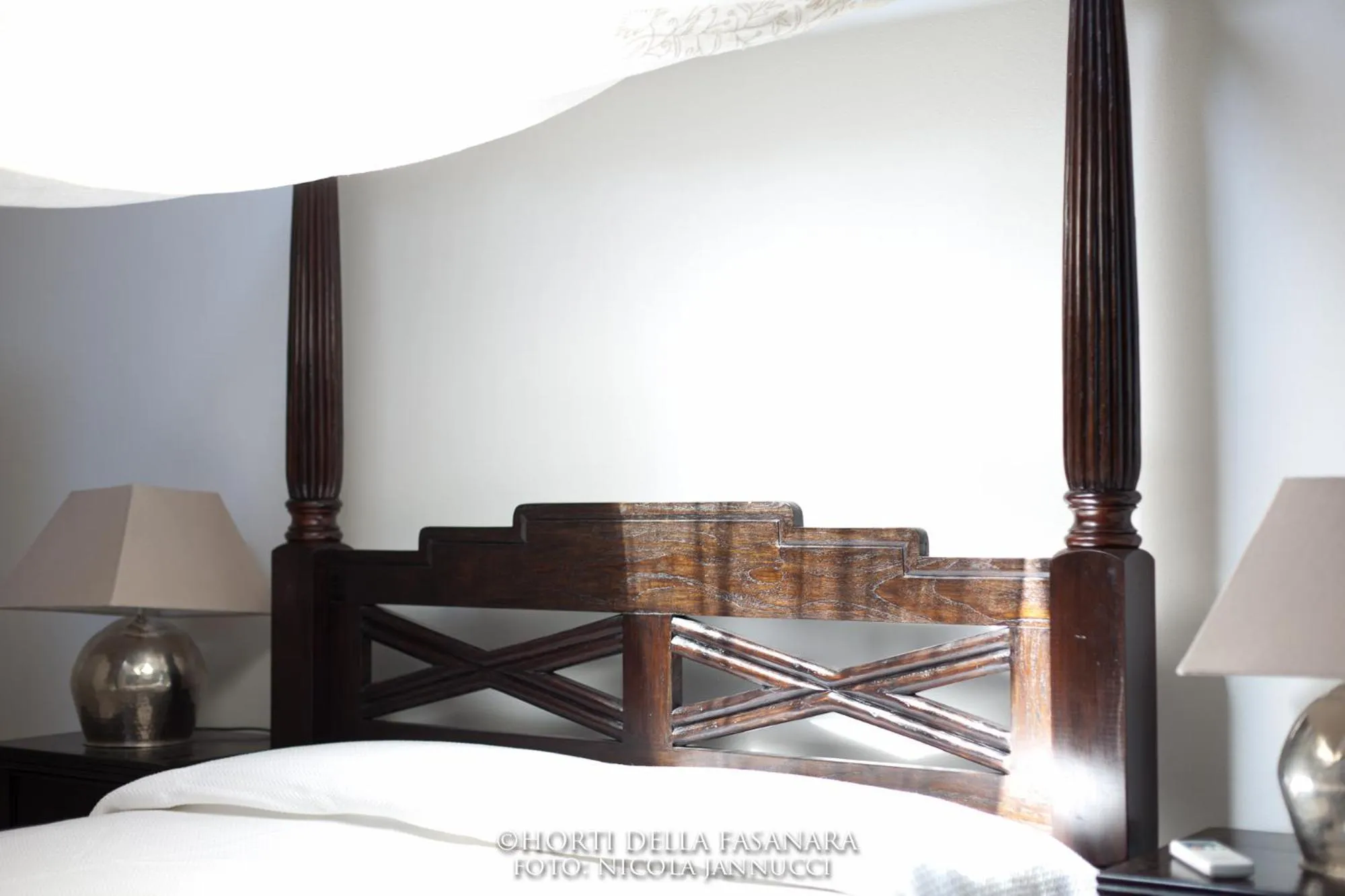 Decorative detail, Bed in Horti Della Fasanara