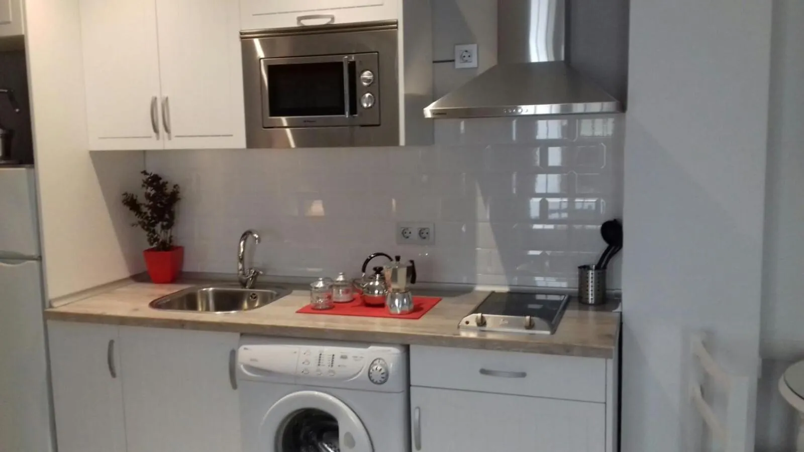 Kitchen or kitchenette in Pompeyos Viviendas Vacacionales