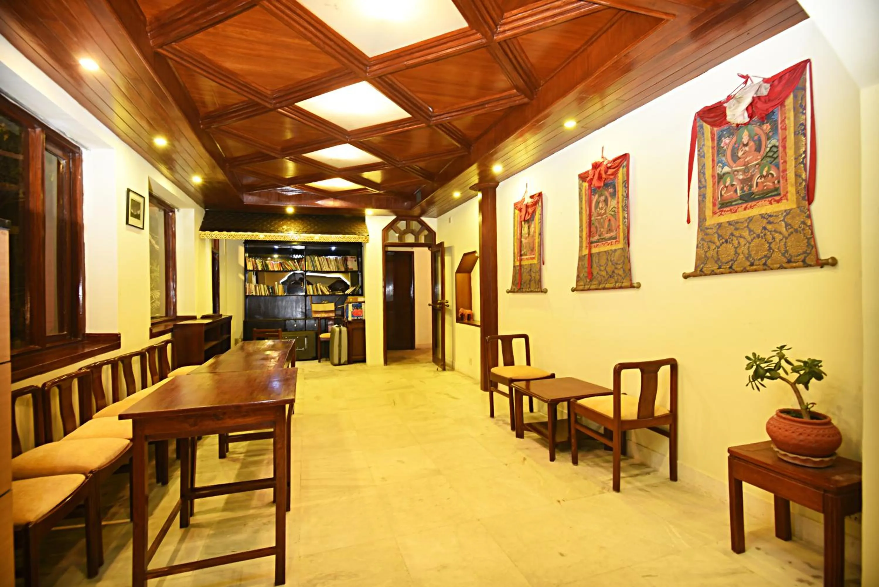 Seating area in Nirvana Boutique Hotel