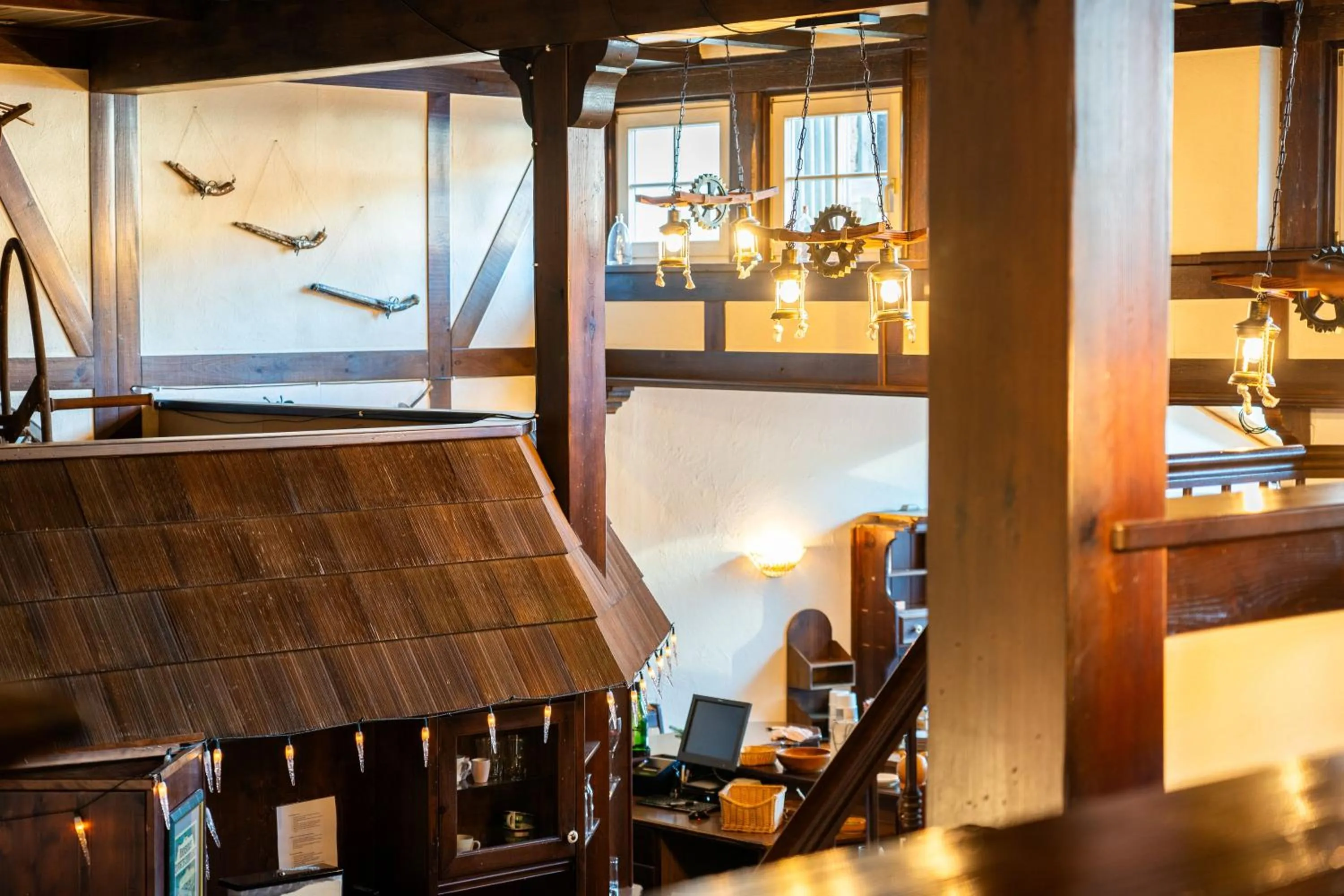 Kitchen or kitchenette in Landhotel & Restaurant Kains Hof