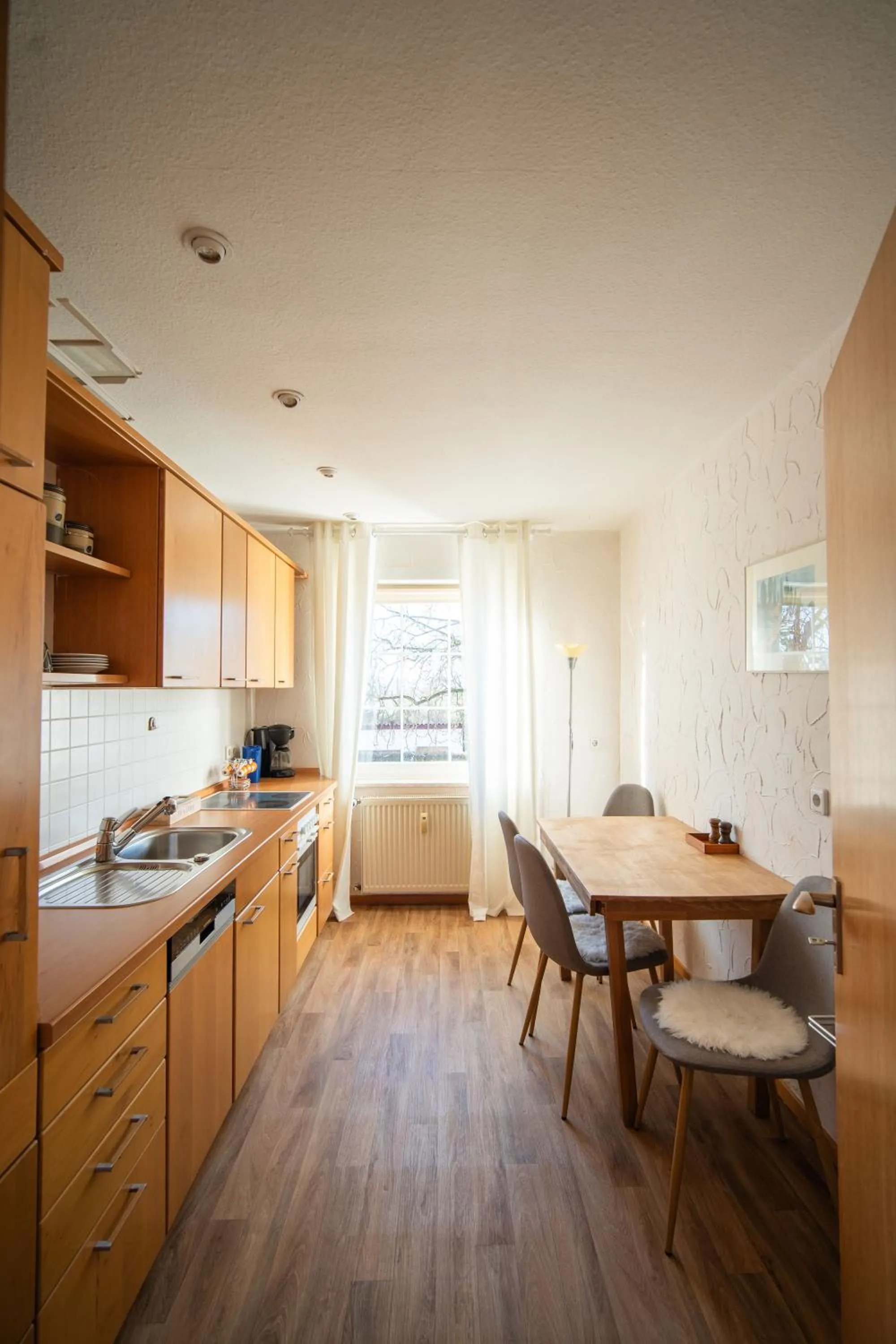 Kitchen or kitchenette in Landhotel & Restaurant Kains Hof