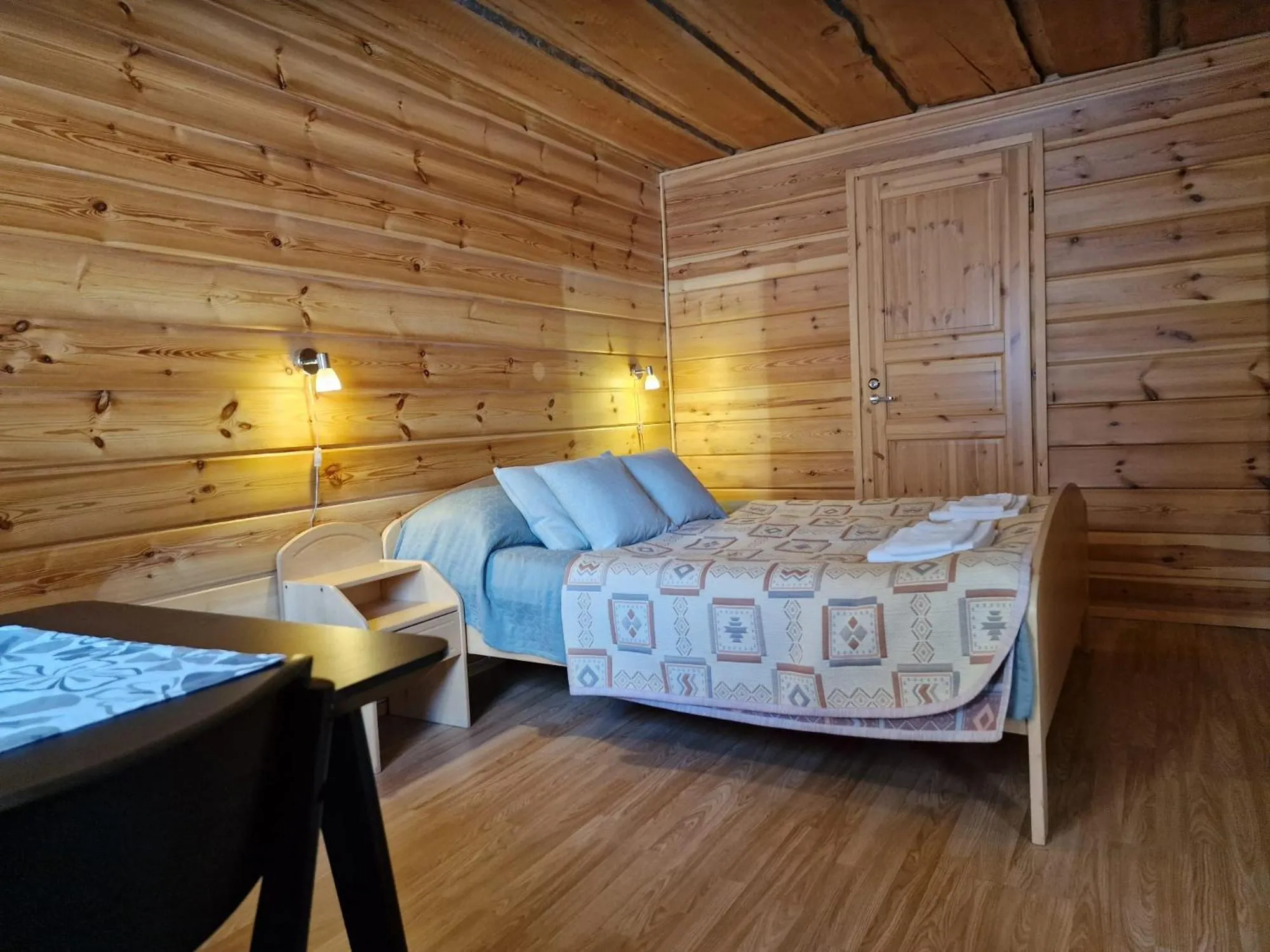 Bed in Tankavaara Gold Village