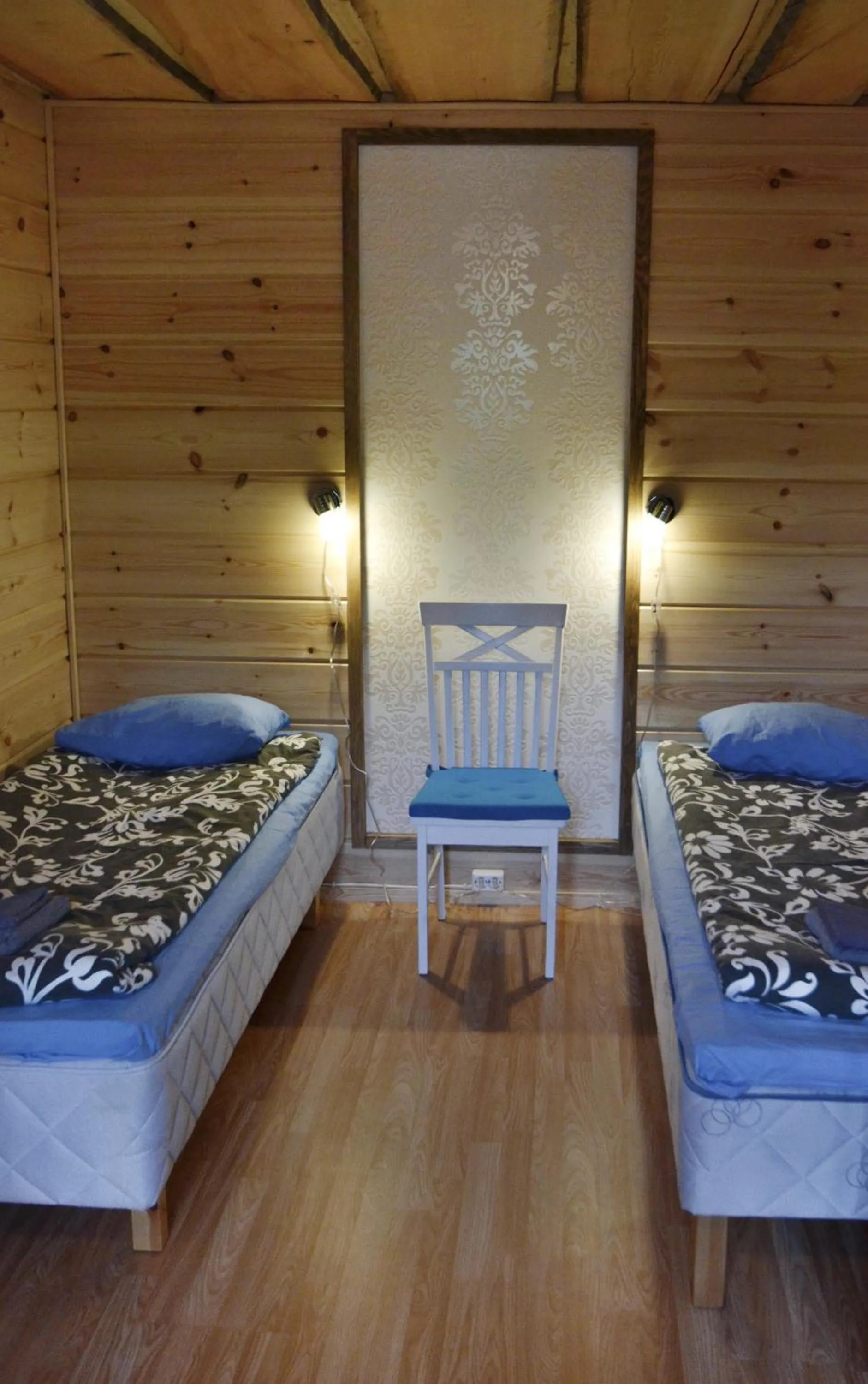 Bed in Tankavaara Gold Village