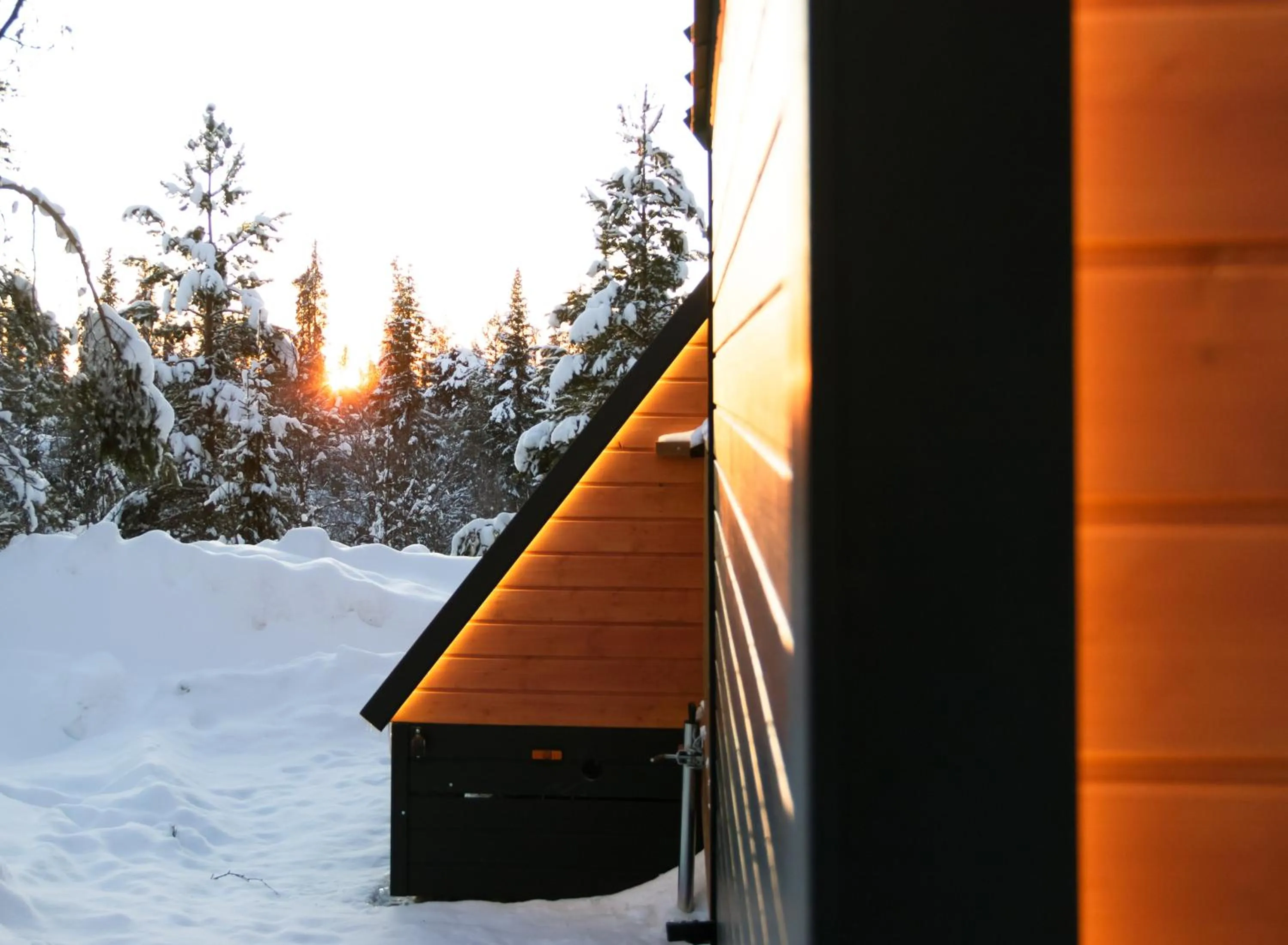 Natural landscape in Tankavaara Gold Village