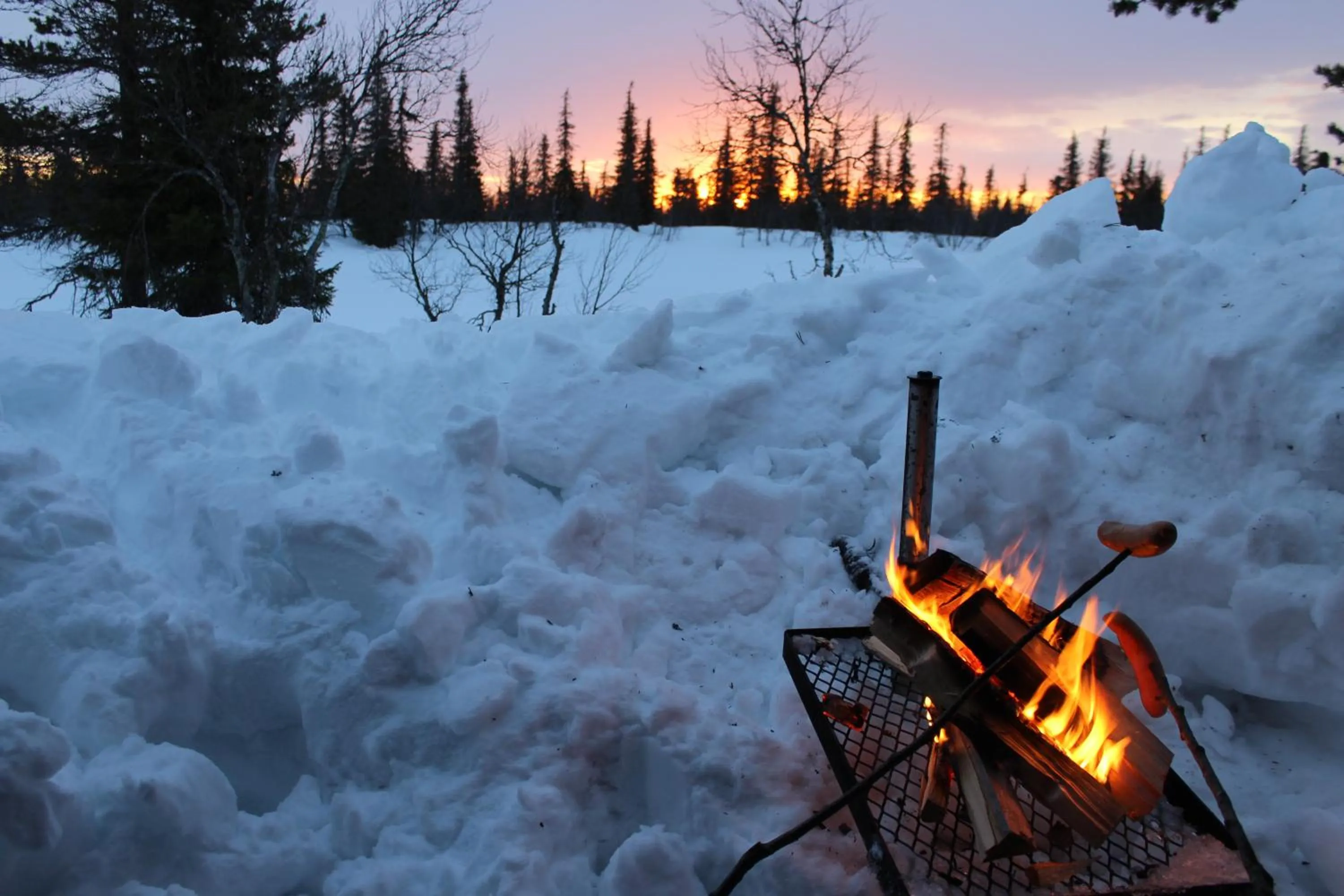 BBQ facilities in Tankavaara Gold Village