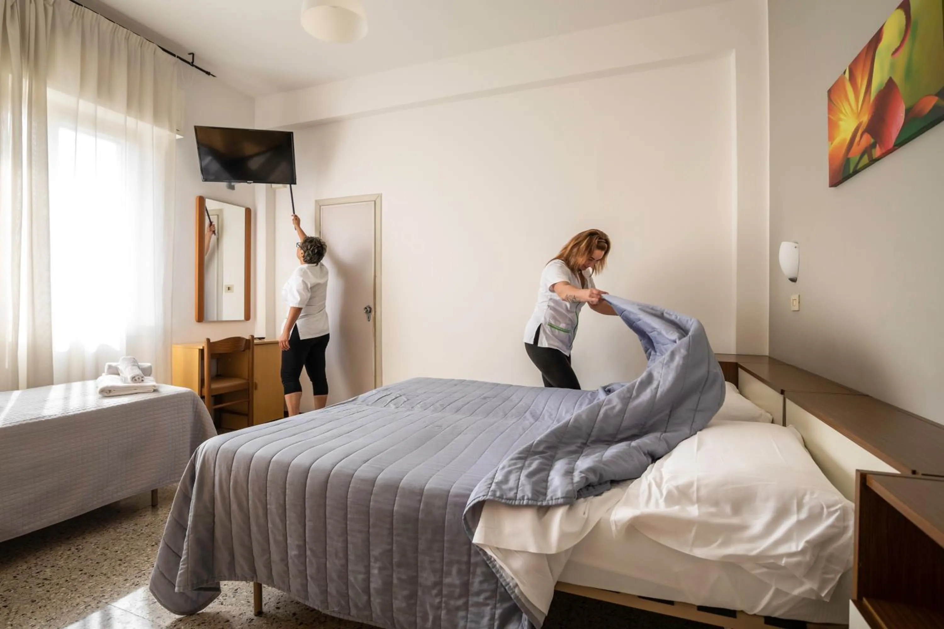 Bed in Hotel Ausonia B&B RiMiNi