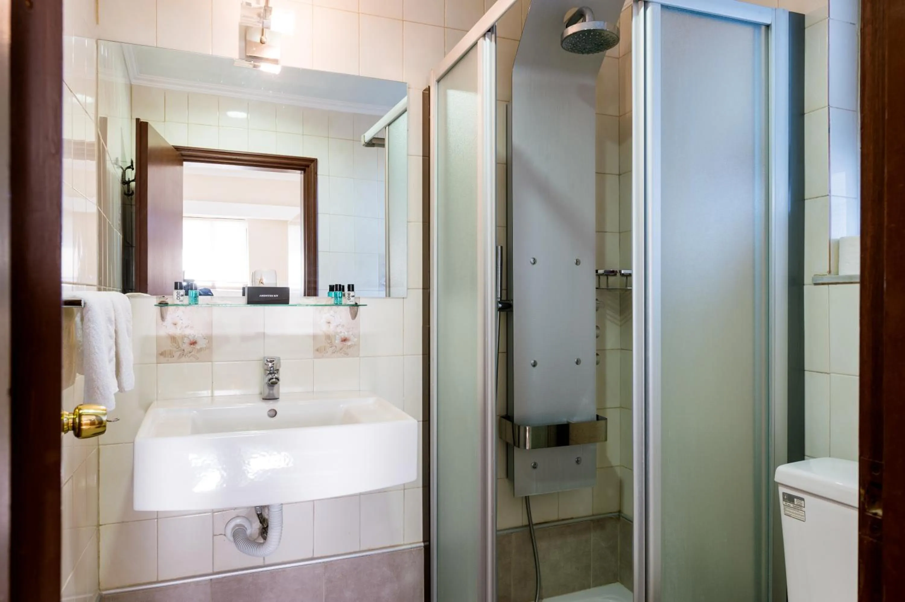 Shower in Terinikos Sunny Garden Hotel & Junior Suites