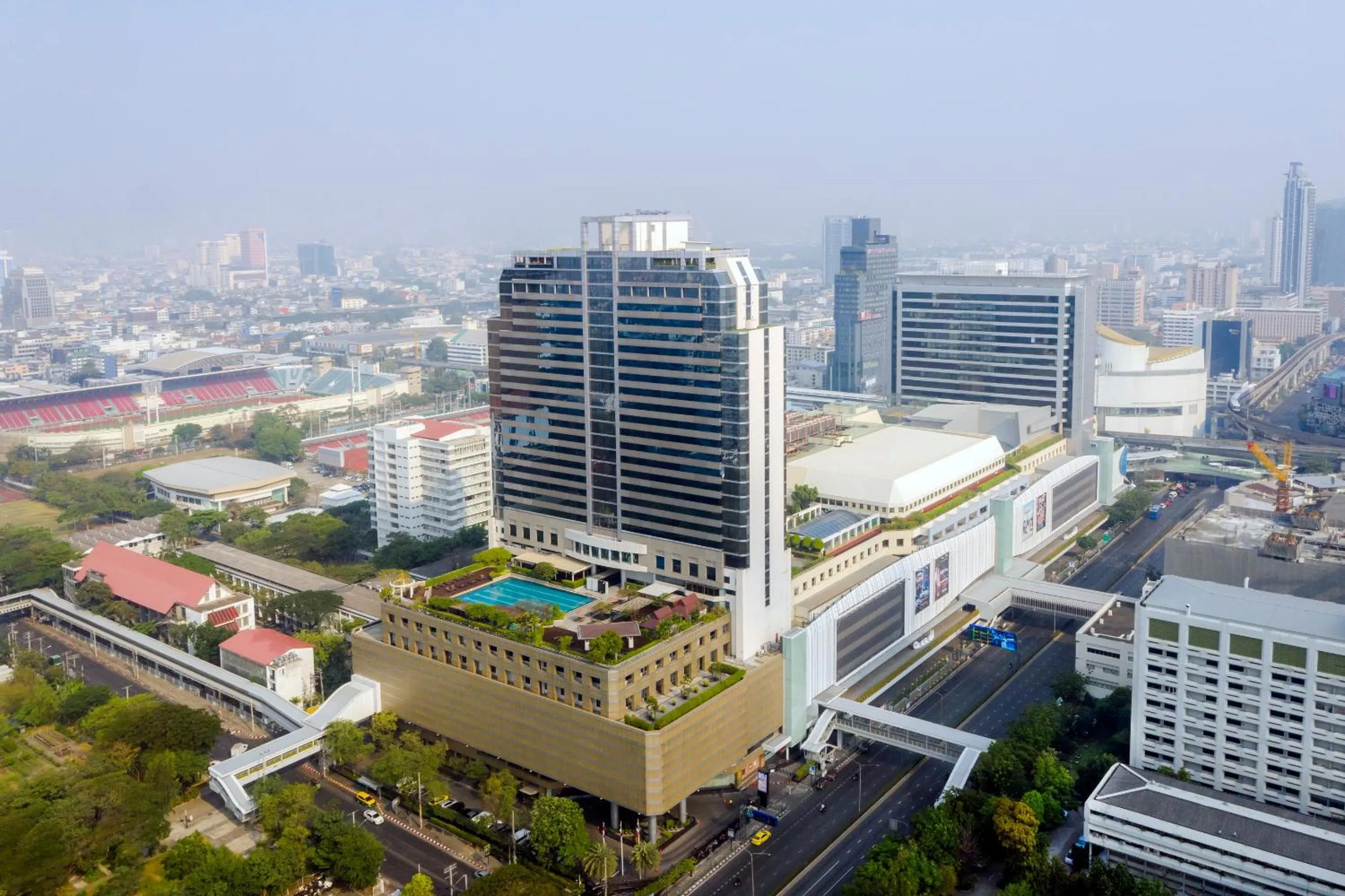 City view in Pathumwan Princess Hotel