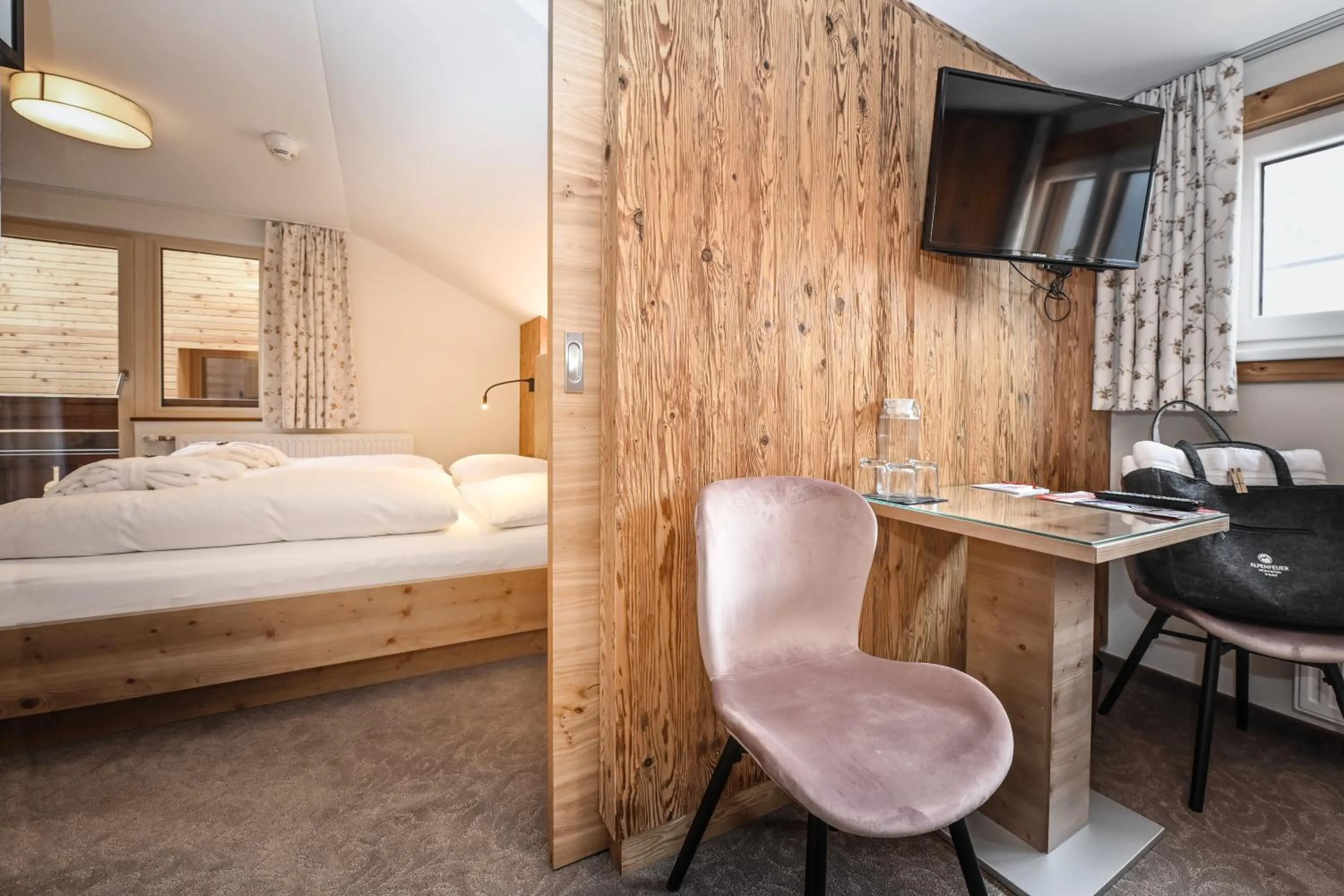 Photo of the whole room, Bed in Hotel Alpenfeuer Montafon