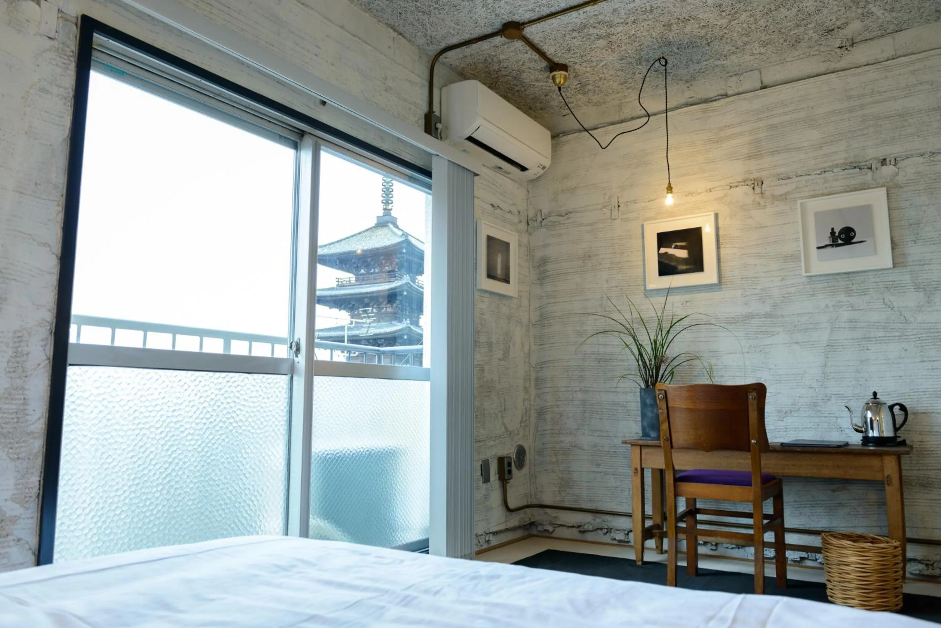 View (from property/room), Bed in Rc Hotel Kyoto Yasaka