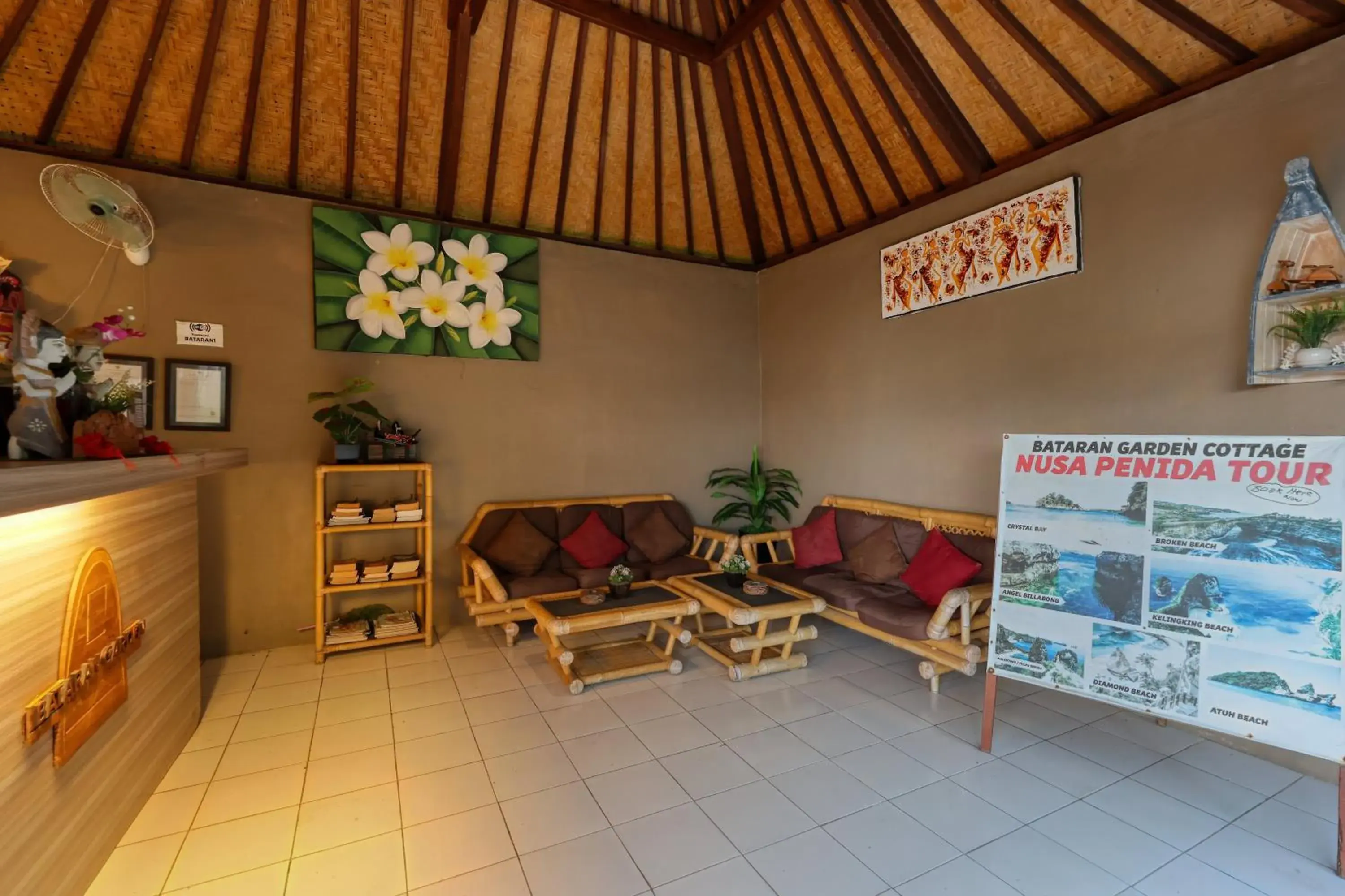 Lobby or reception in Bataran Garden Cottage Lobby or reception in Bataran Garden Cottage