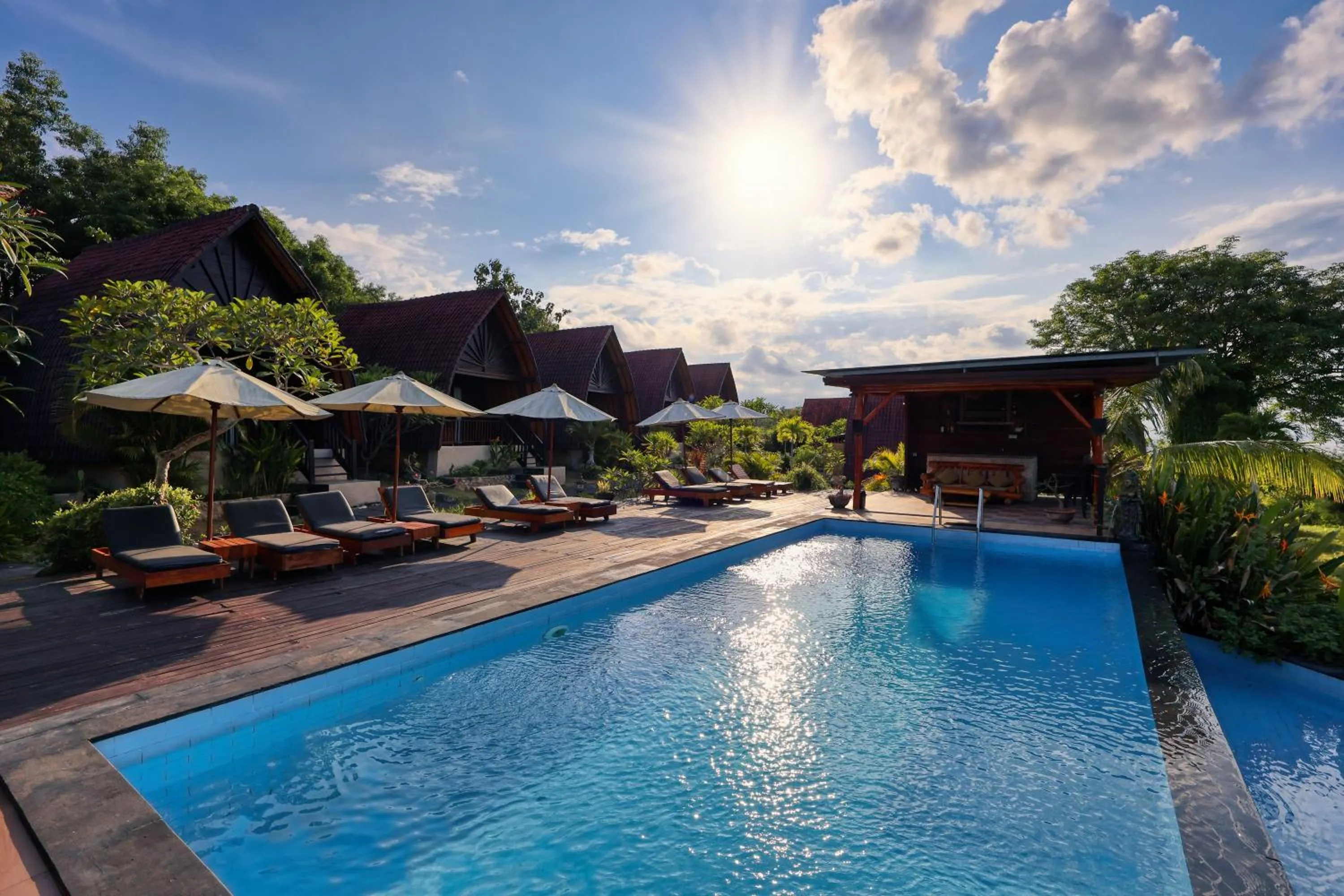 Day in Bataran Garden Cottage