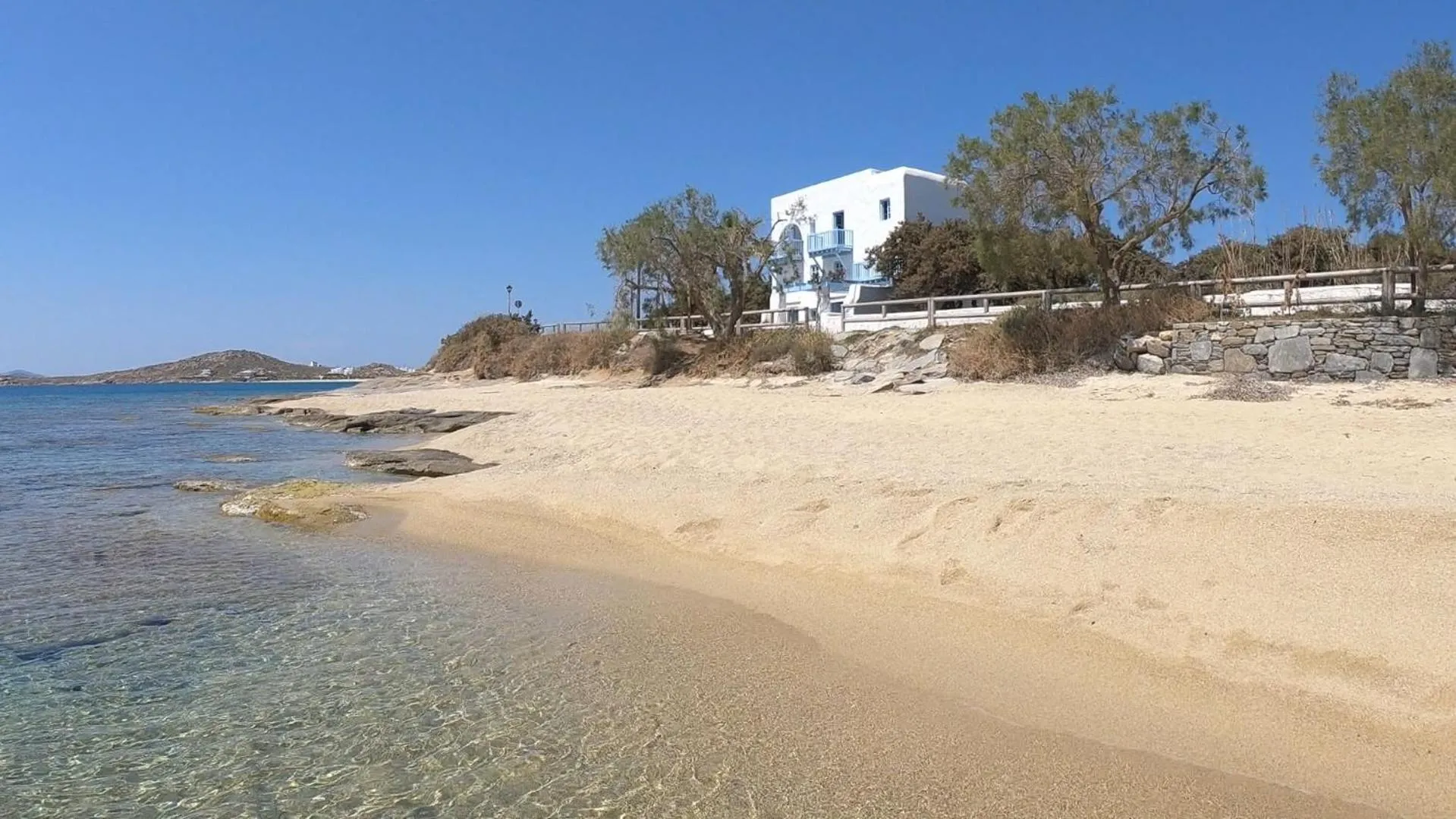 Beach in Unique Beachfront Cycladic Villa @ Agios Prokopios