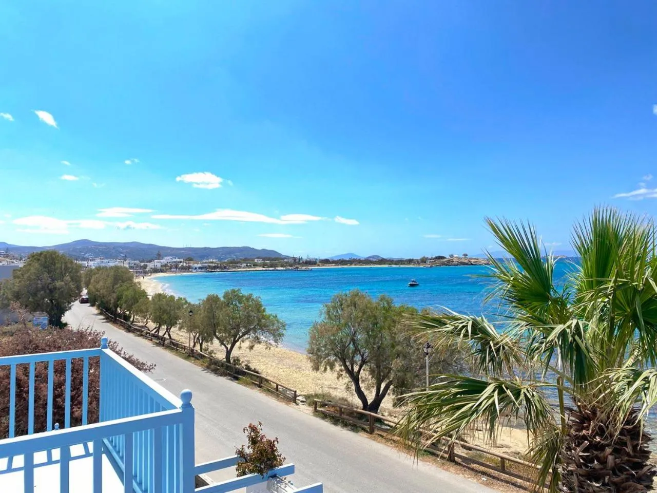 Sea view in Unique Beachfront Cycladic Villa @ Agios Prokopios