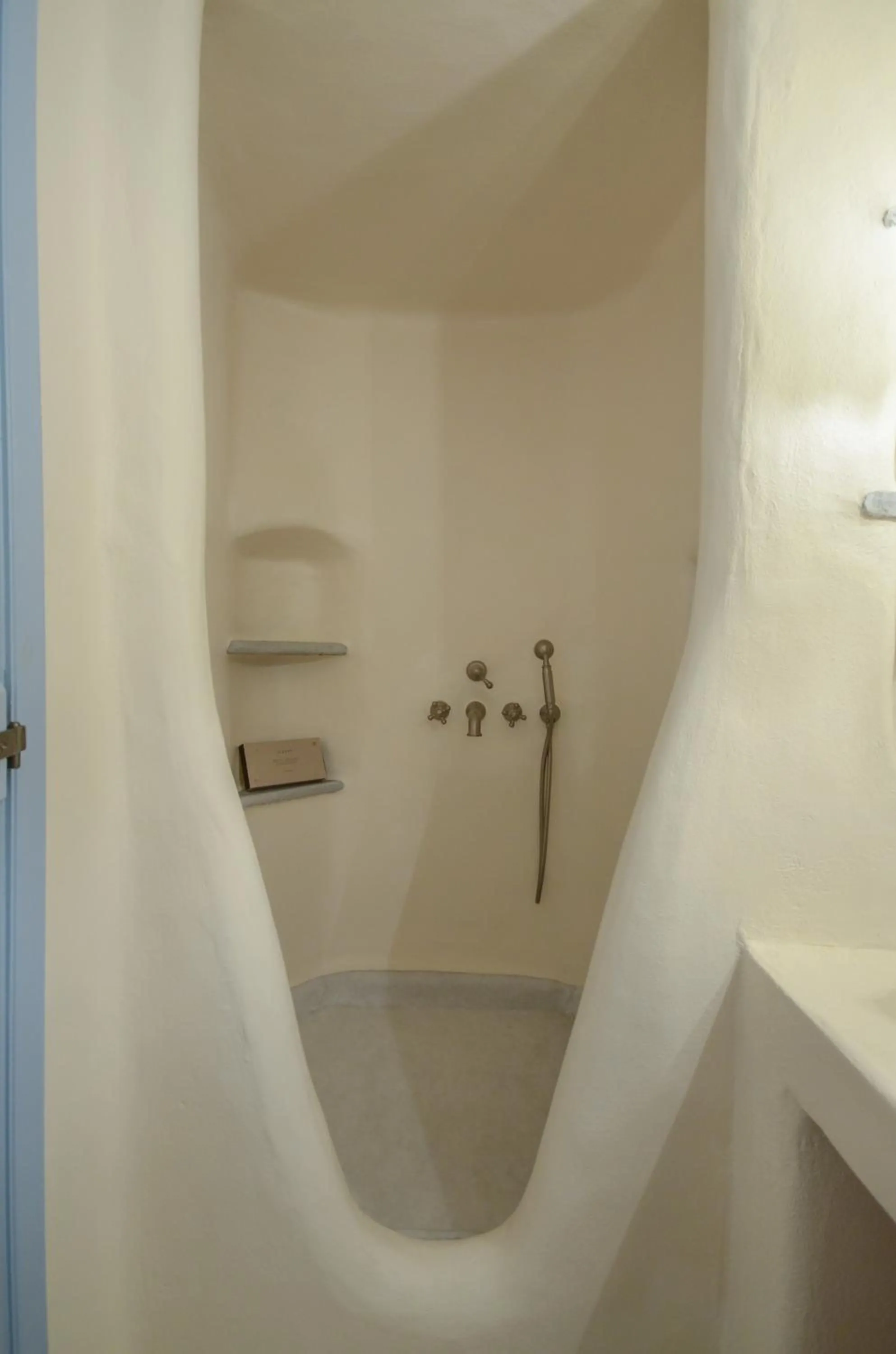Bathroom in Unique Beachfront Cycladic Villa @ Agios Prokopios