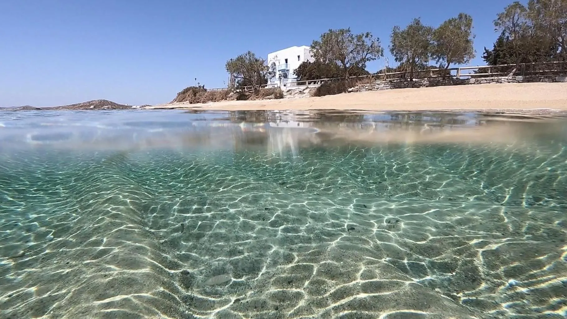 Beach in Unique Beachfront Cycladic Villa @ Agios Prokopios