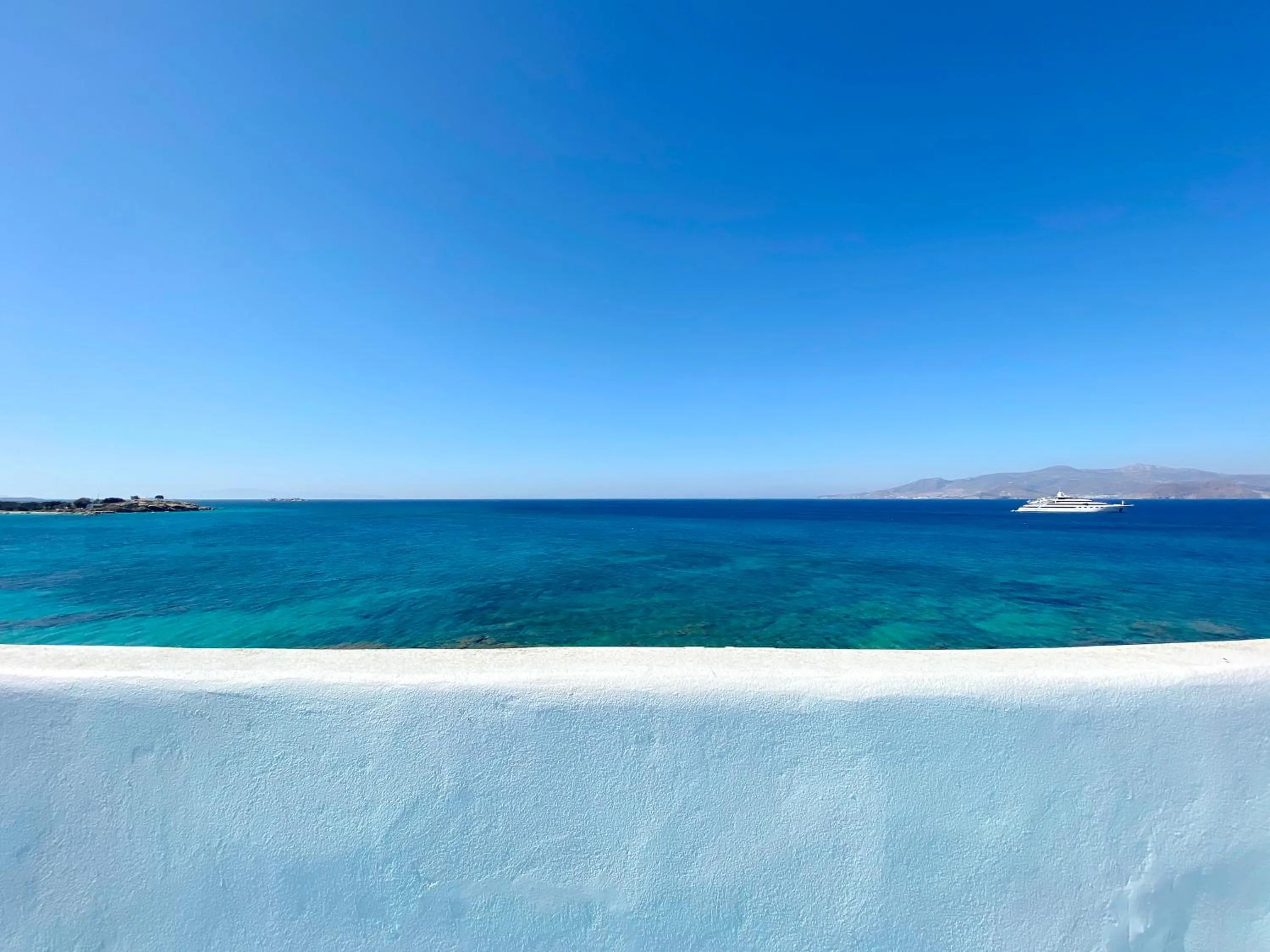 Sea view in Unique Beachfront Cycladic Villa @ Agios Prokopios
