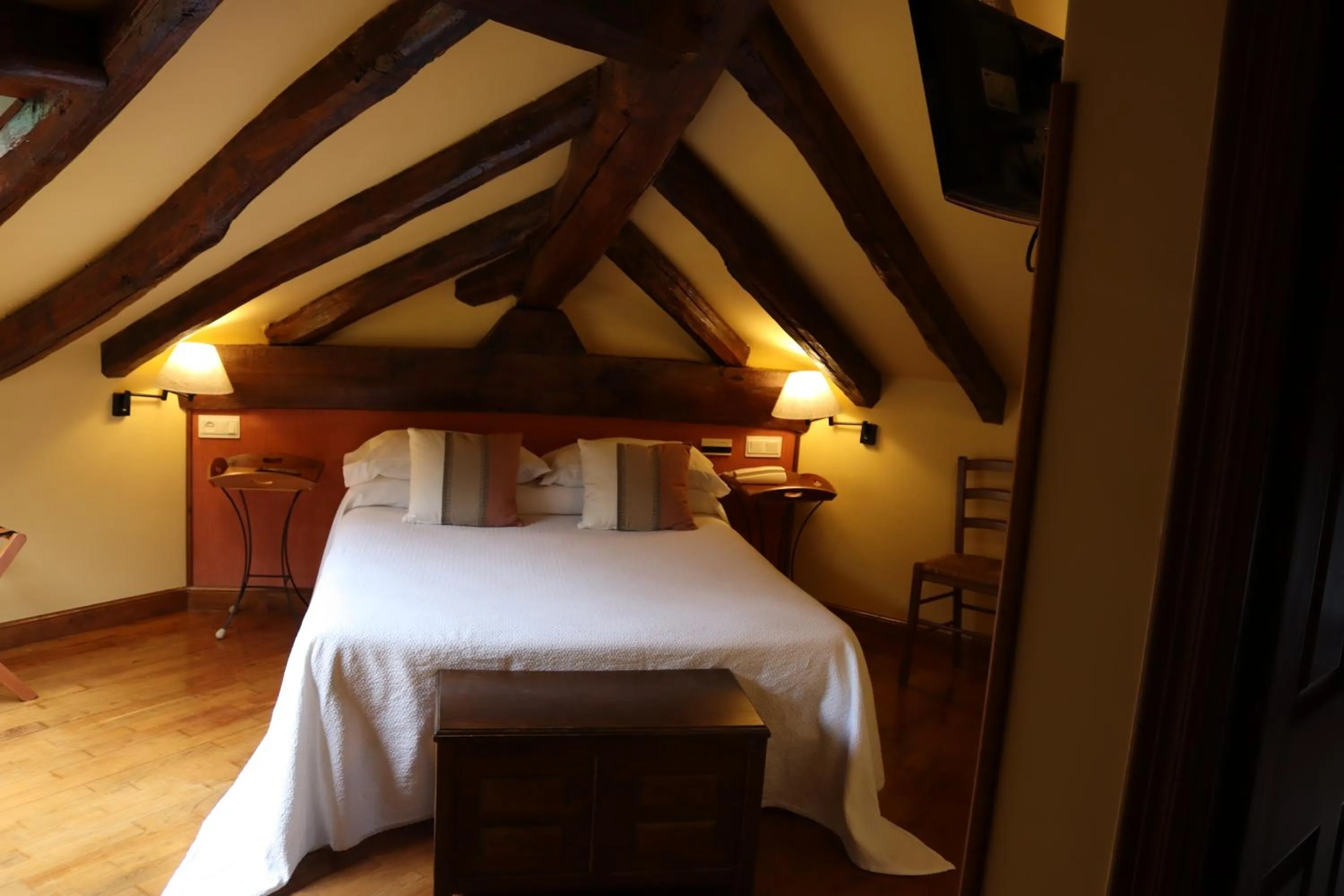 Bed in Hostal Rural Irigoienea