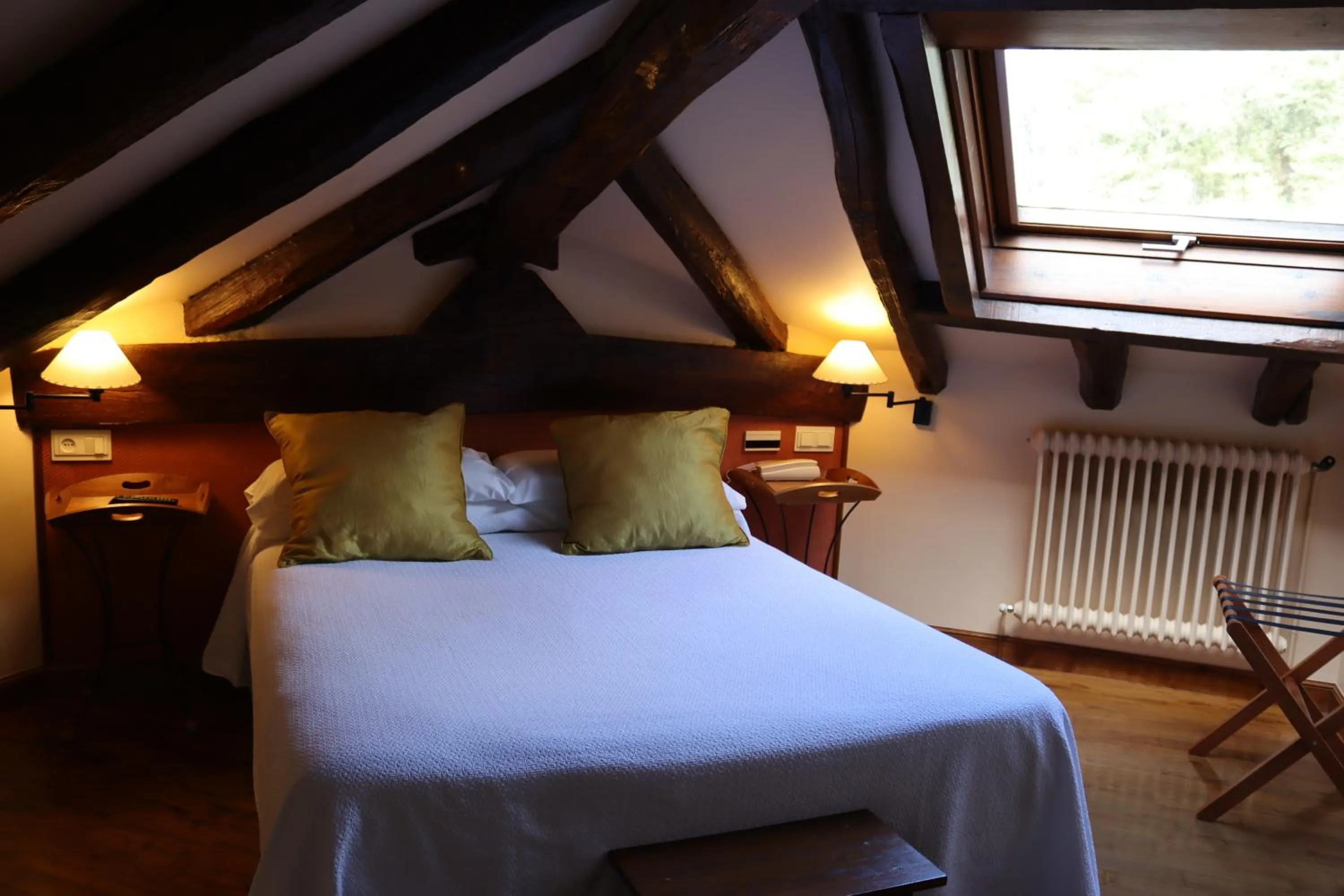 Bed in Hostal Rural Irigoienea