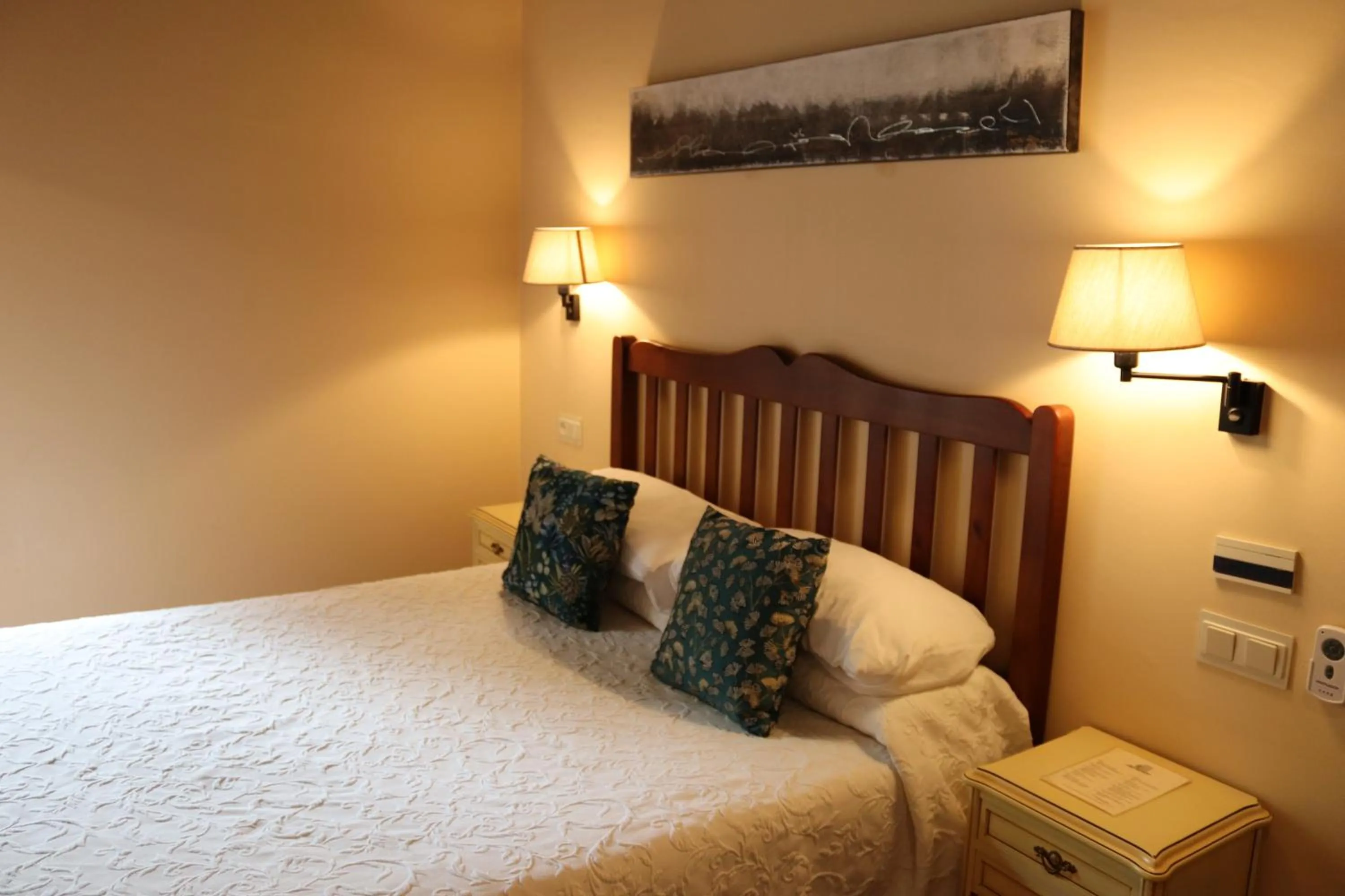 Bed in Hostal Rural Irigoienea