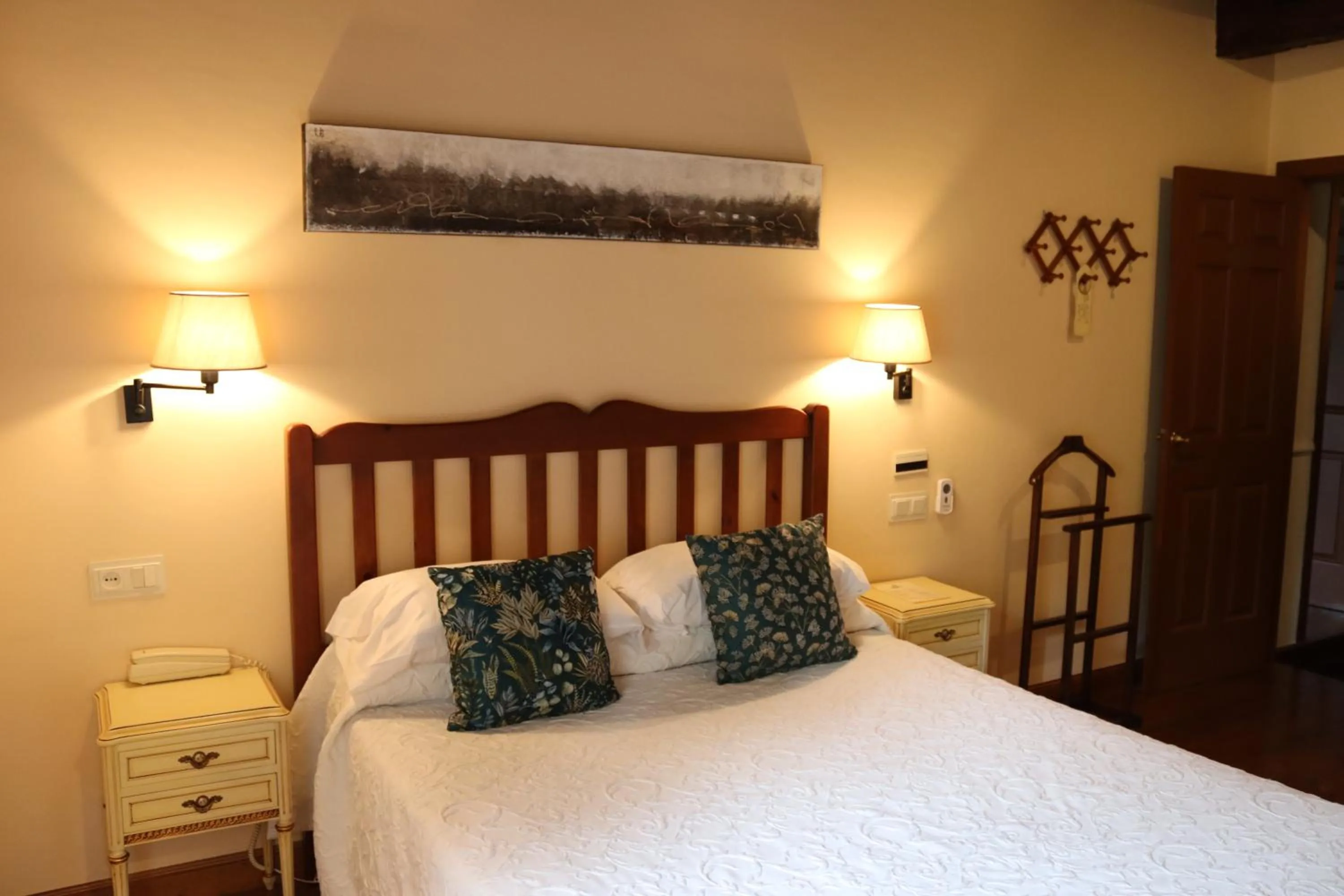 Bed in Hostal Rural Irigoienea