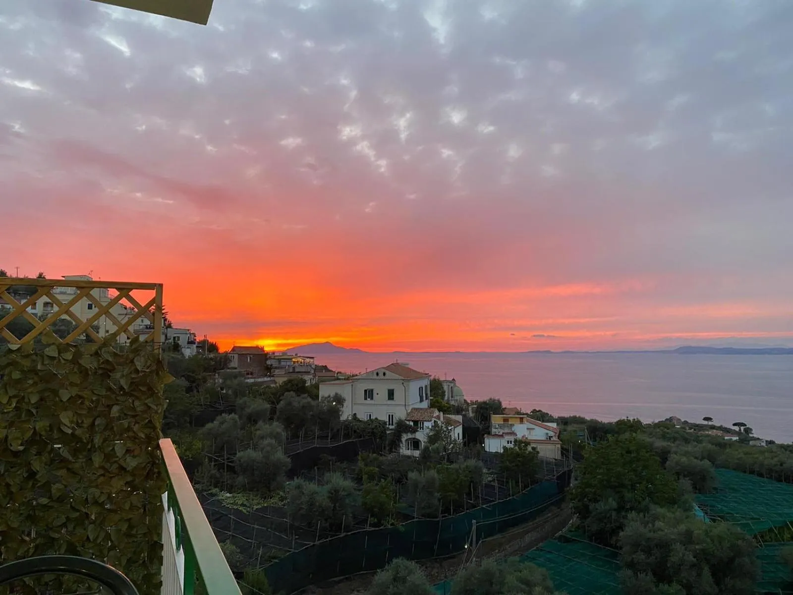 Sunset in Hotel Il Nido Sorrento