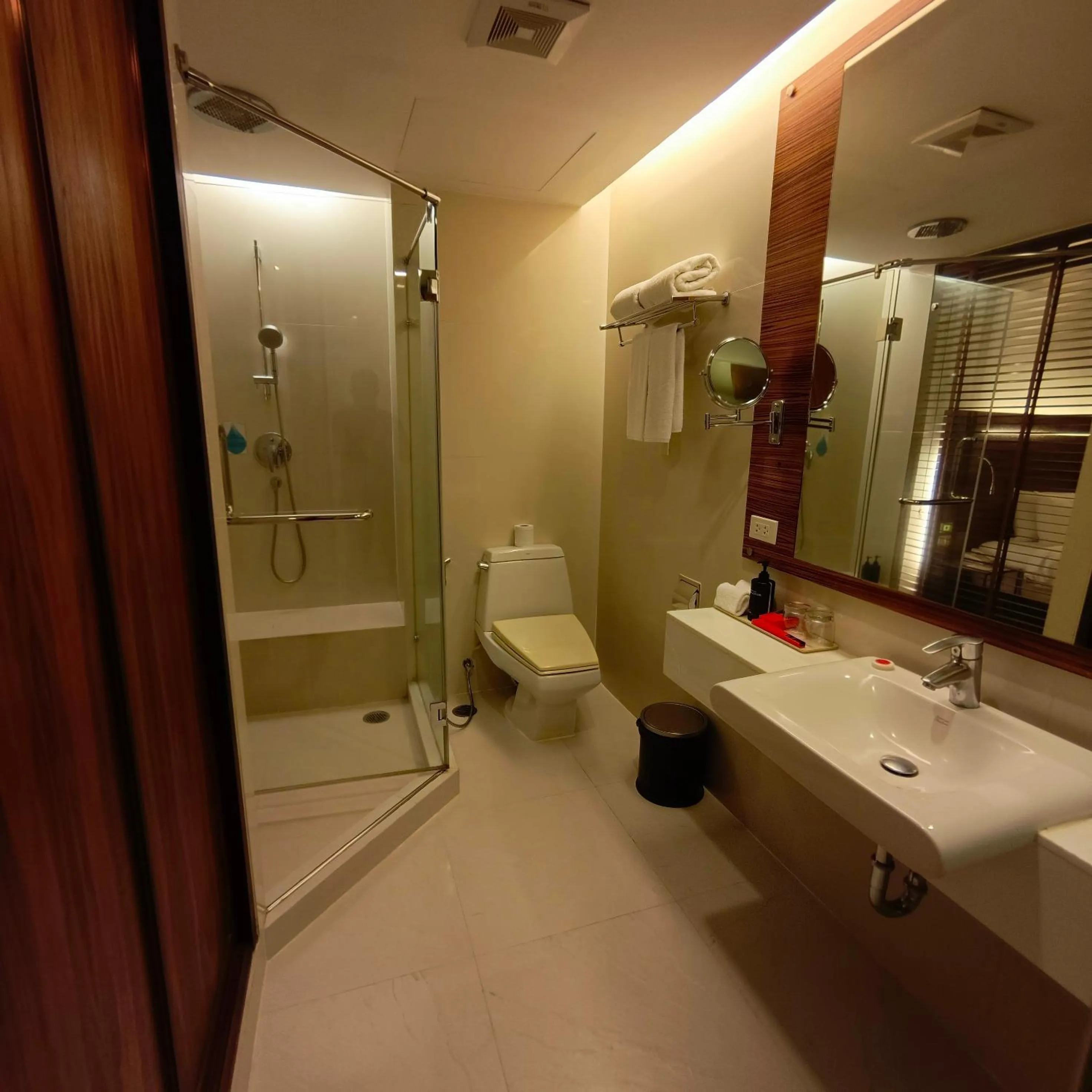 Shower in Sacha's Hotel Uno