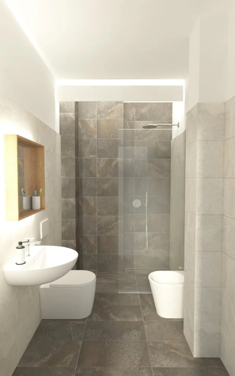 Bathroom in Hotel La Pergola Dependance