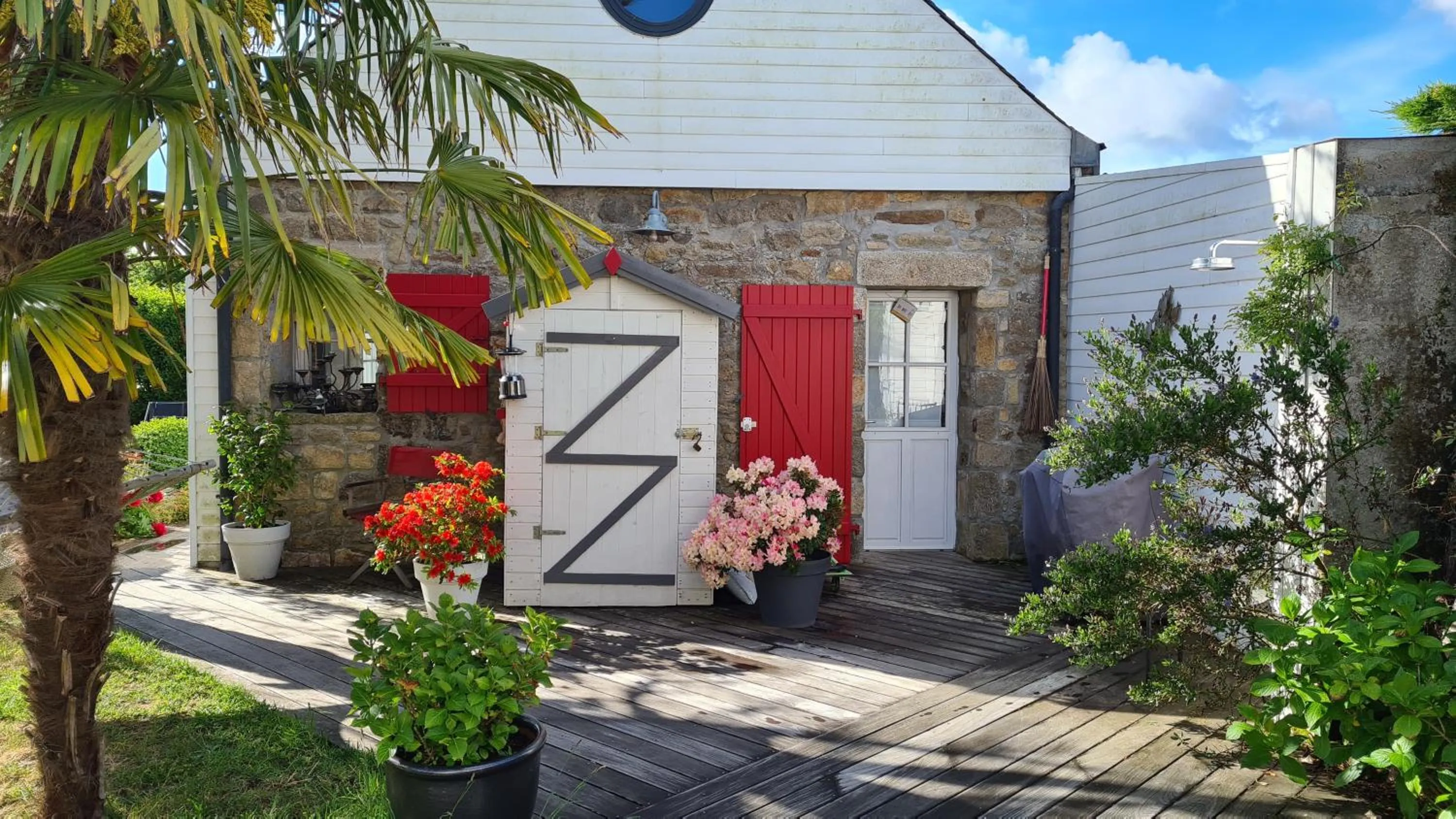 Patio in Les chambres du Keriolet