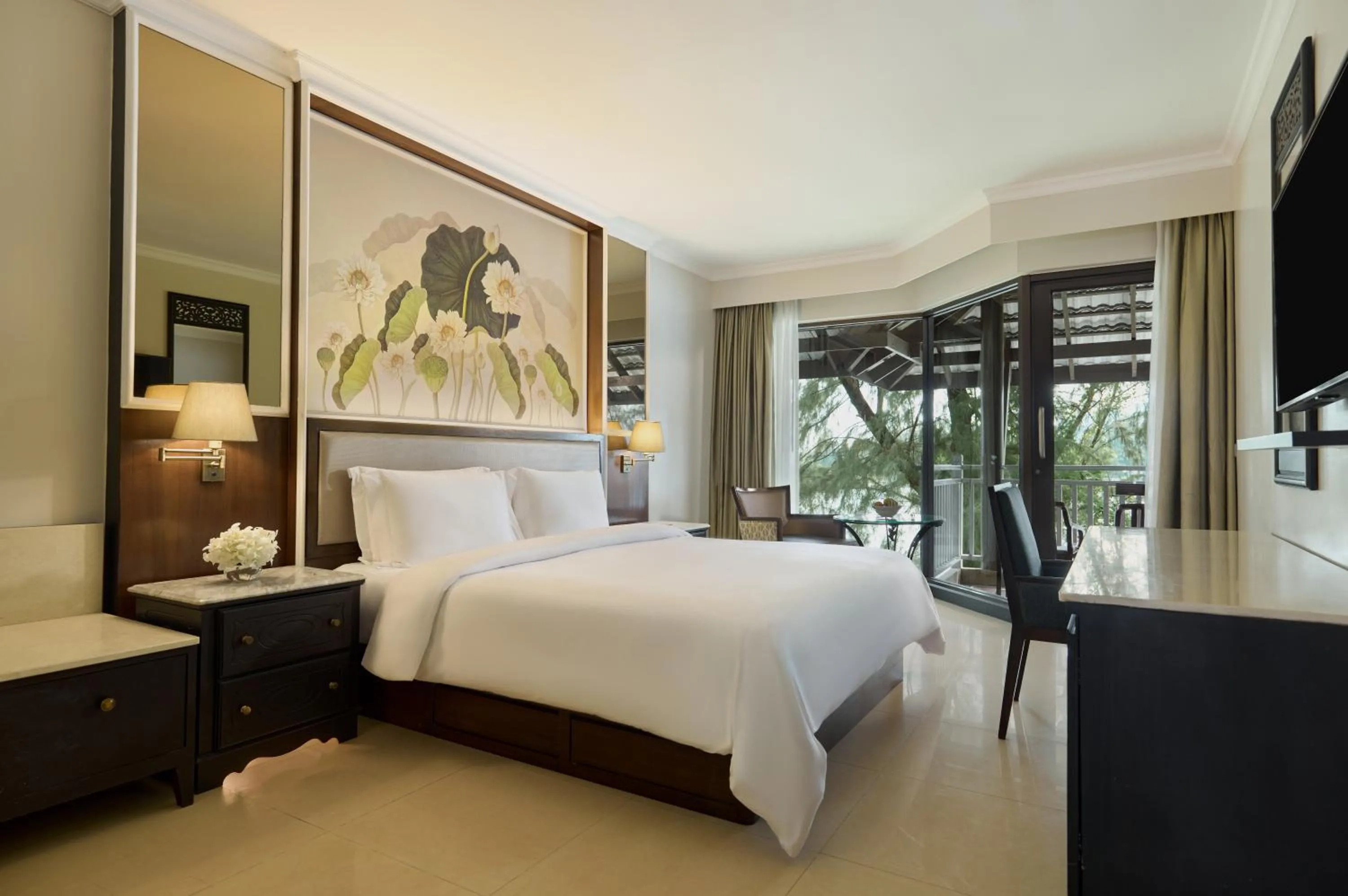Bed in Dusit Thani Laguna Phuket