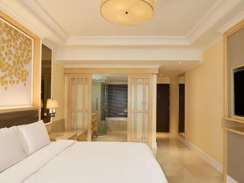 Bathroom, Bed in Dusit Thani Laguna Phuket