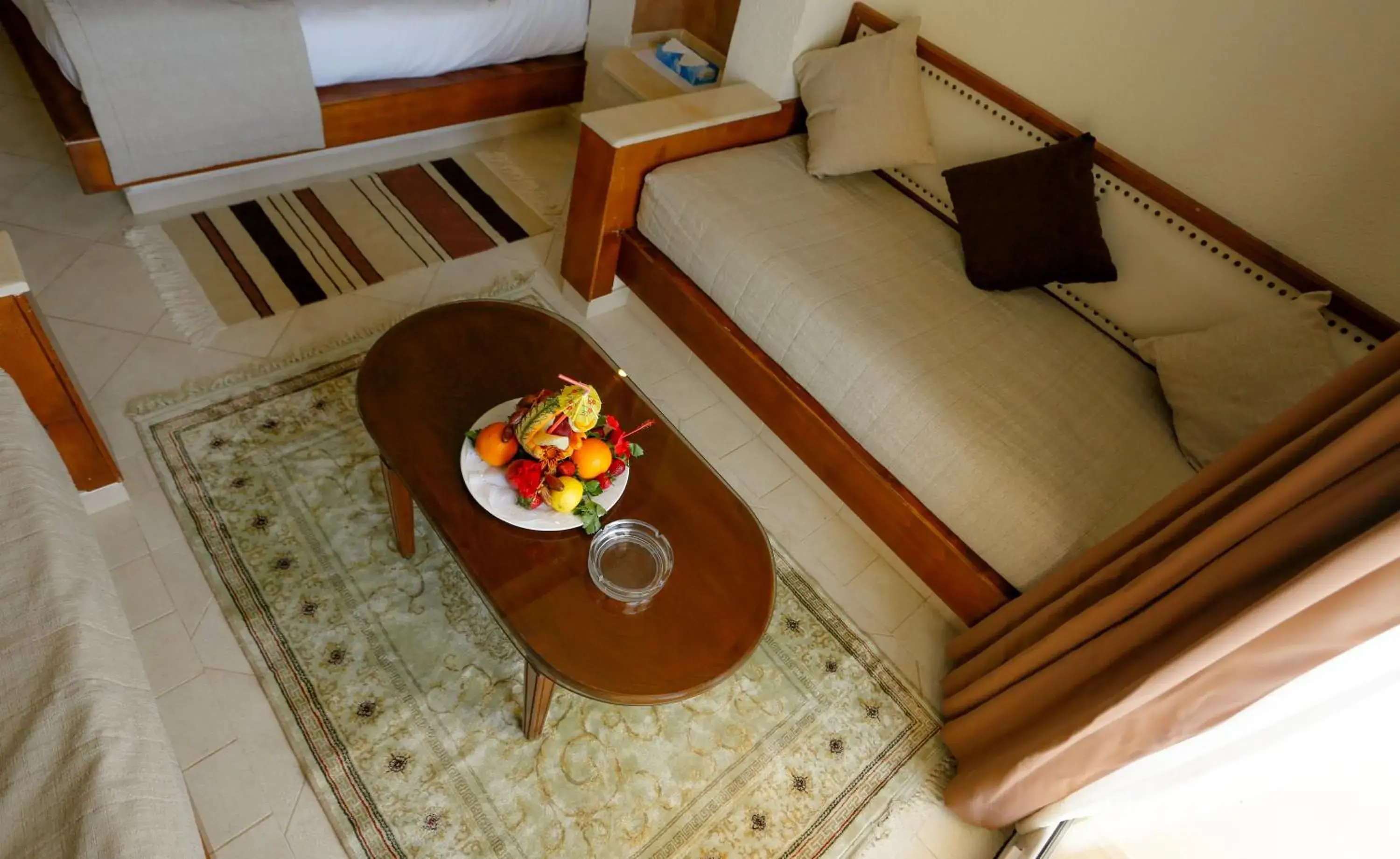 Dining area, Bed in Telemaque Beach & Spa - Families and Couples Only Dining area, Bed in Telemaque Beach & Spa - Families and Couples Only