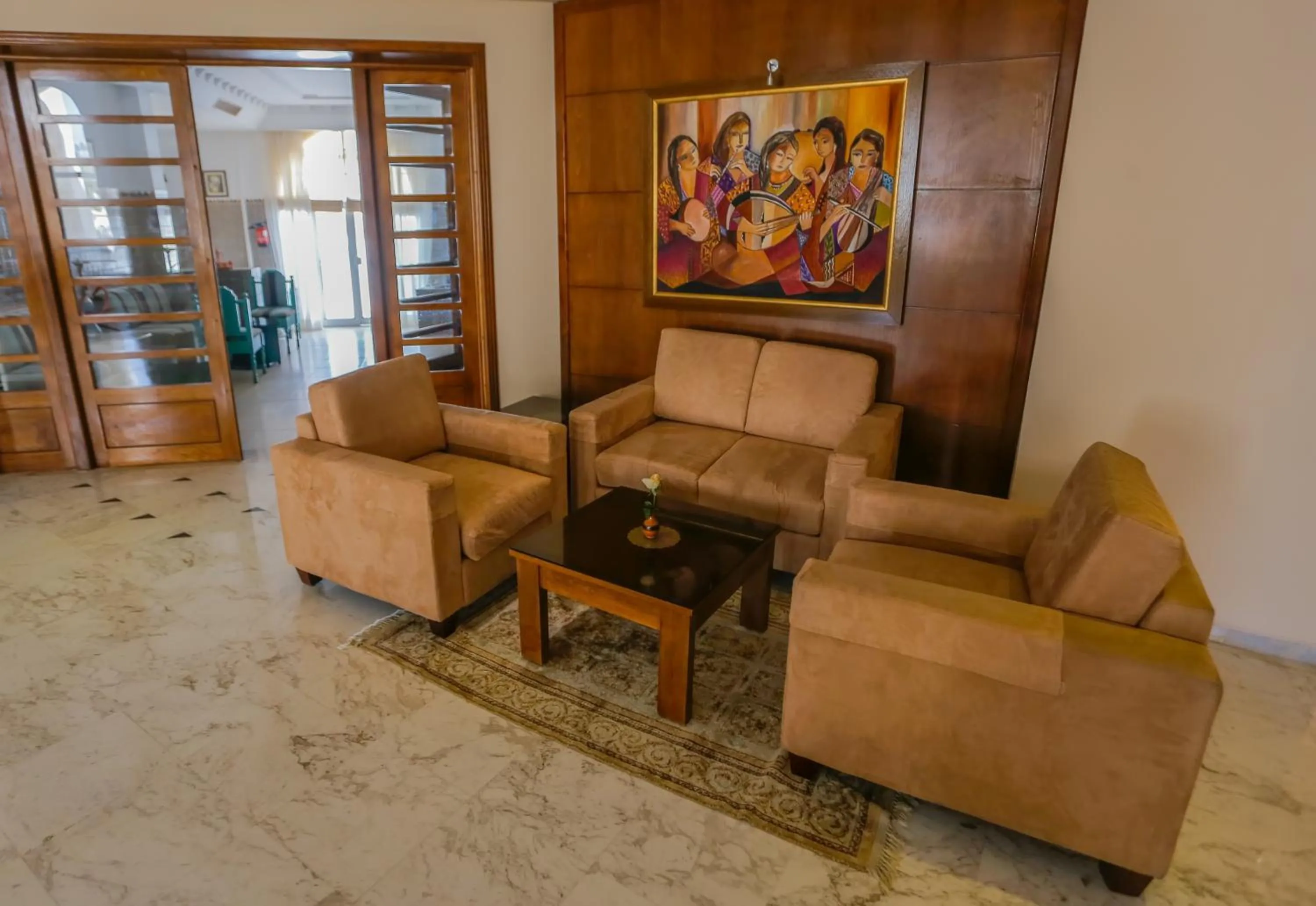 Seating area in Telemaque Beach & Spa - Families and Couples Only