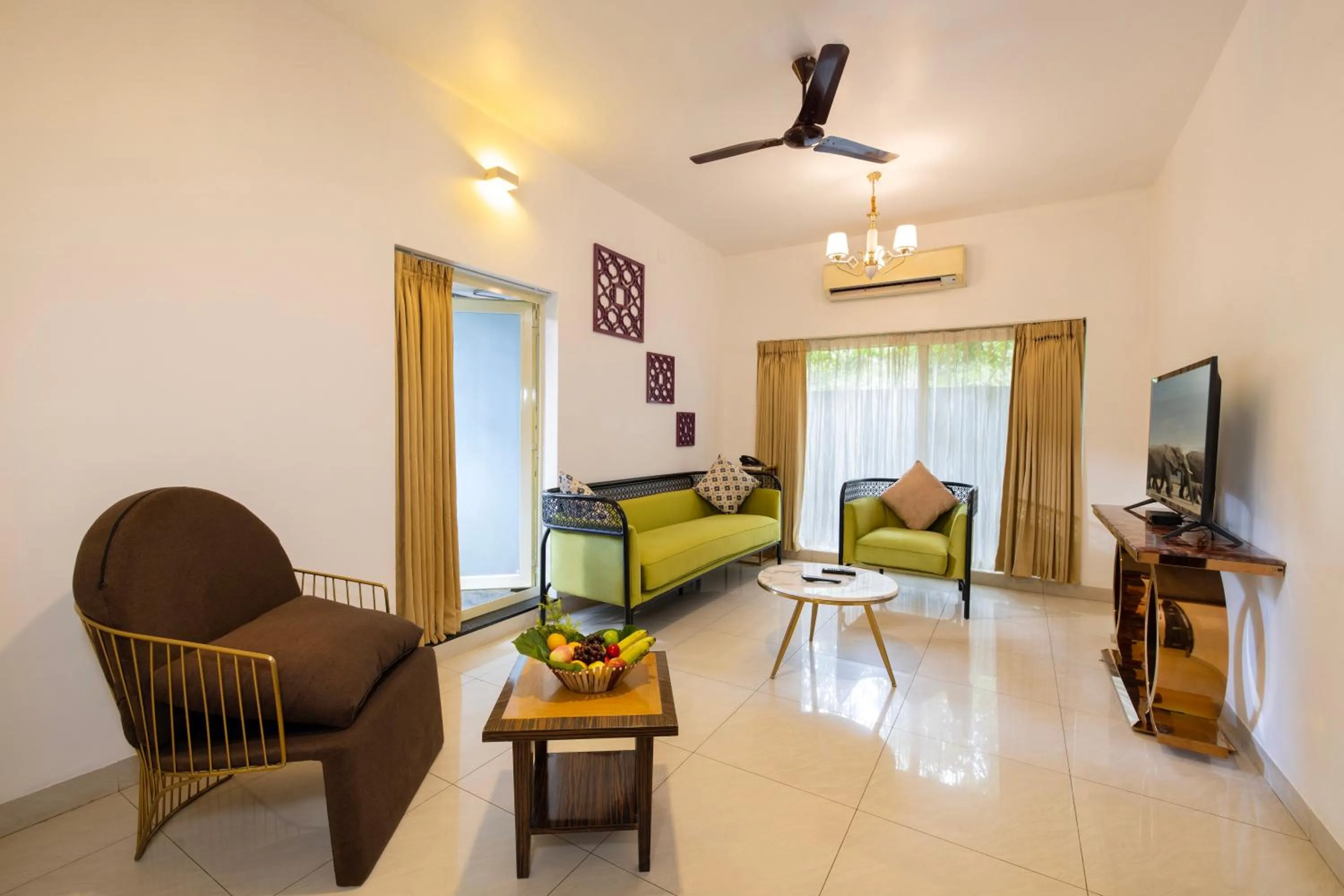 Living room in Casa Rio Resorts Athirappilly