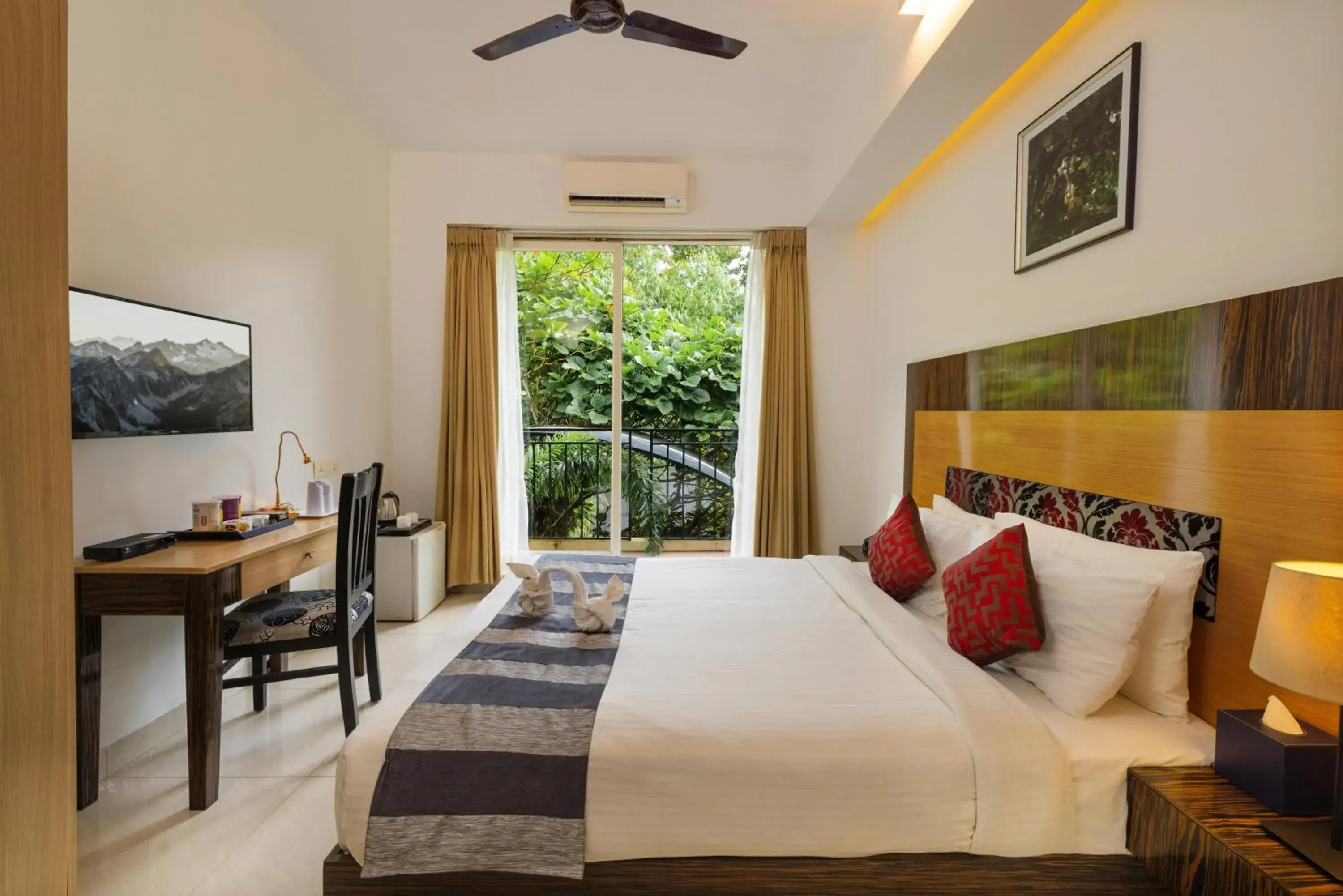 Bed in Casa Rio Resorts Athirappilly Bed in Casa Rio Resorts Athirappilly