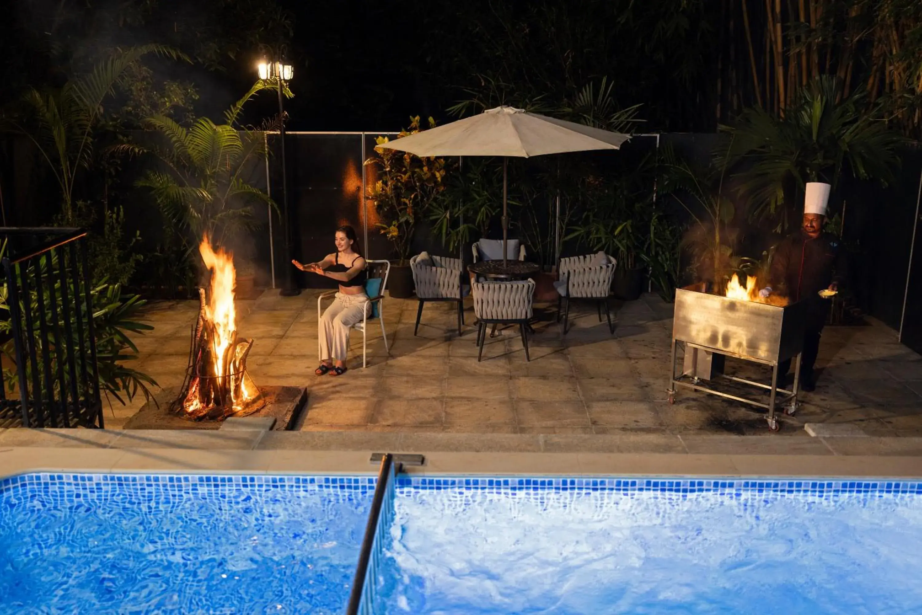 Swimming pool in Casa Rio Resorts Athirappilly Swimming pool in Casa Rio Resorts Athirappilly