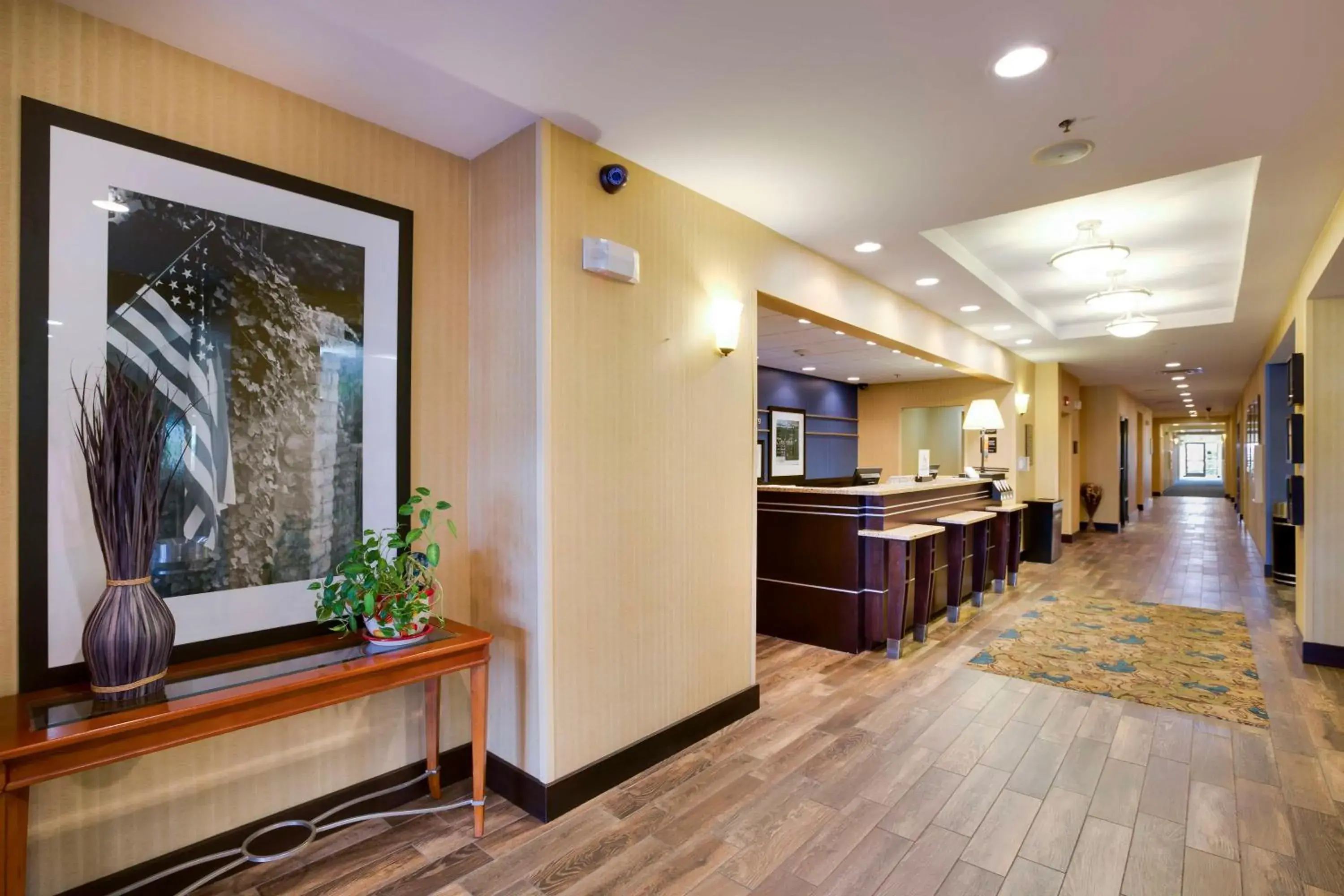 Lobby or reception in Hampton Inn Harrisonburg South Lobby or reception in Hampton Inn Harrisonburg South