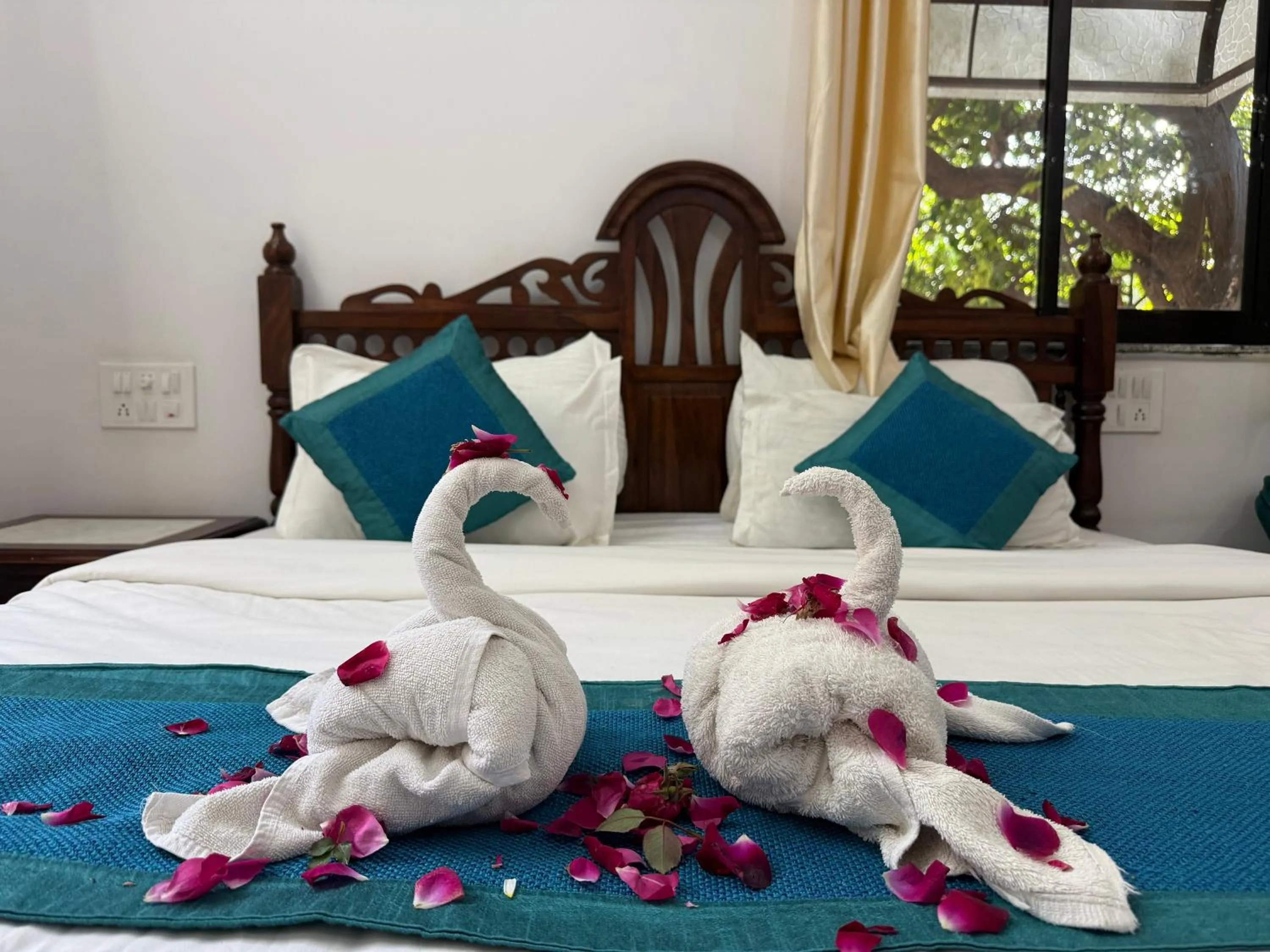 Bed in Hotel Green Heaven Resort