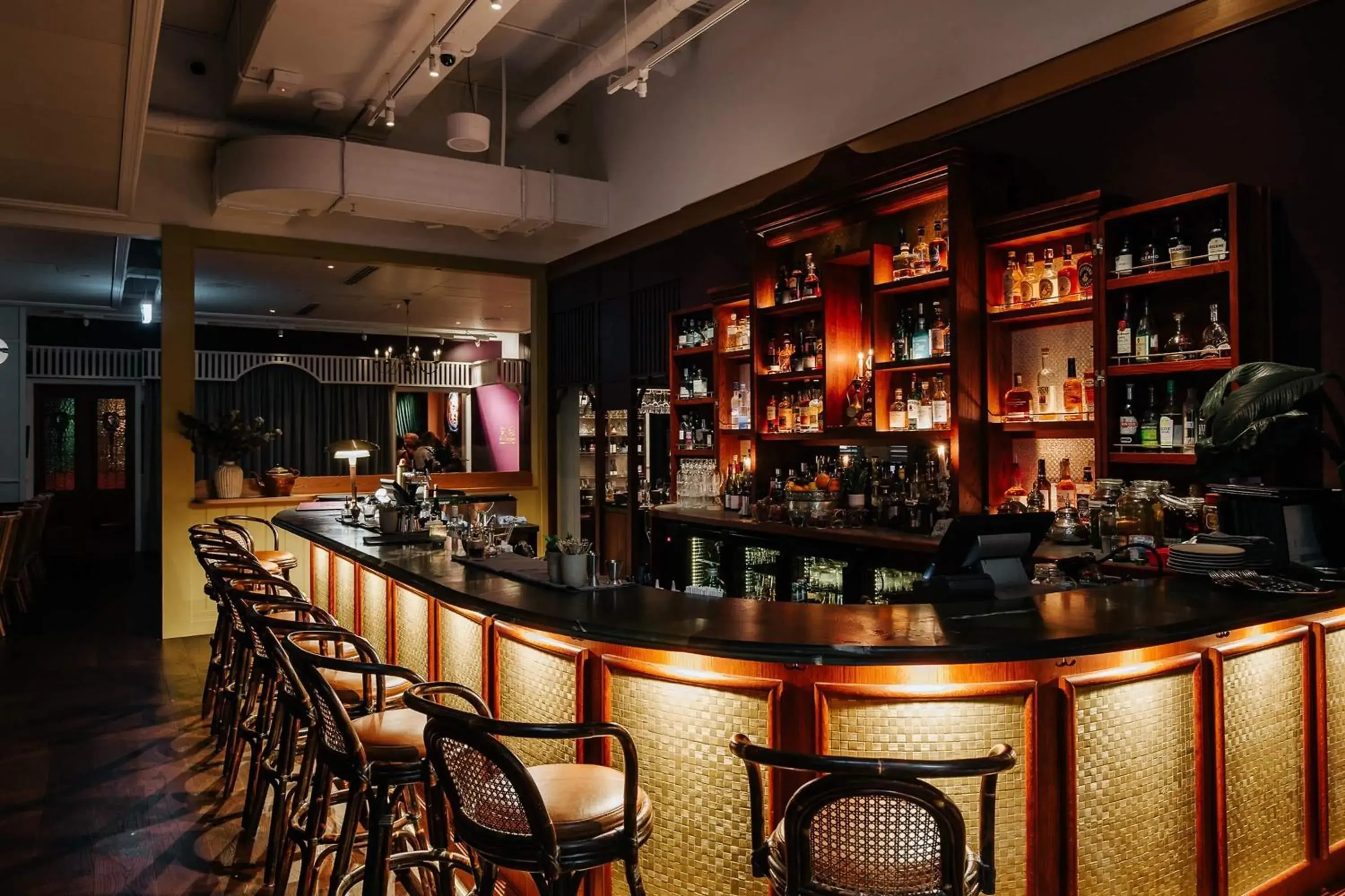 Lounge or bar in Ovolo Brisbane Fortitude Valley, a Wyndham Hotel Lounge or bar in Ovolo Brisbane Fortitude Valley, a Wyndham Hotel