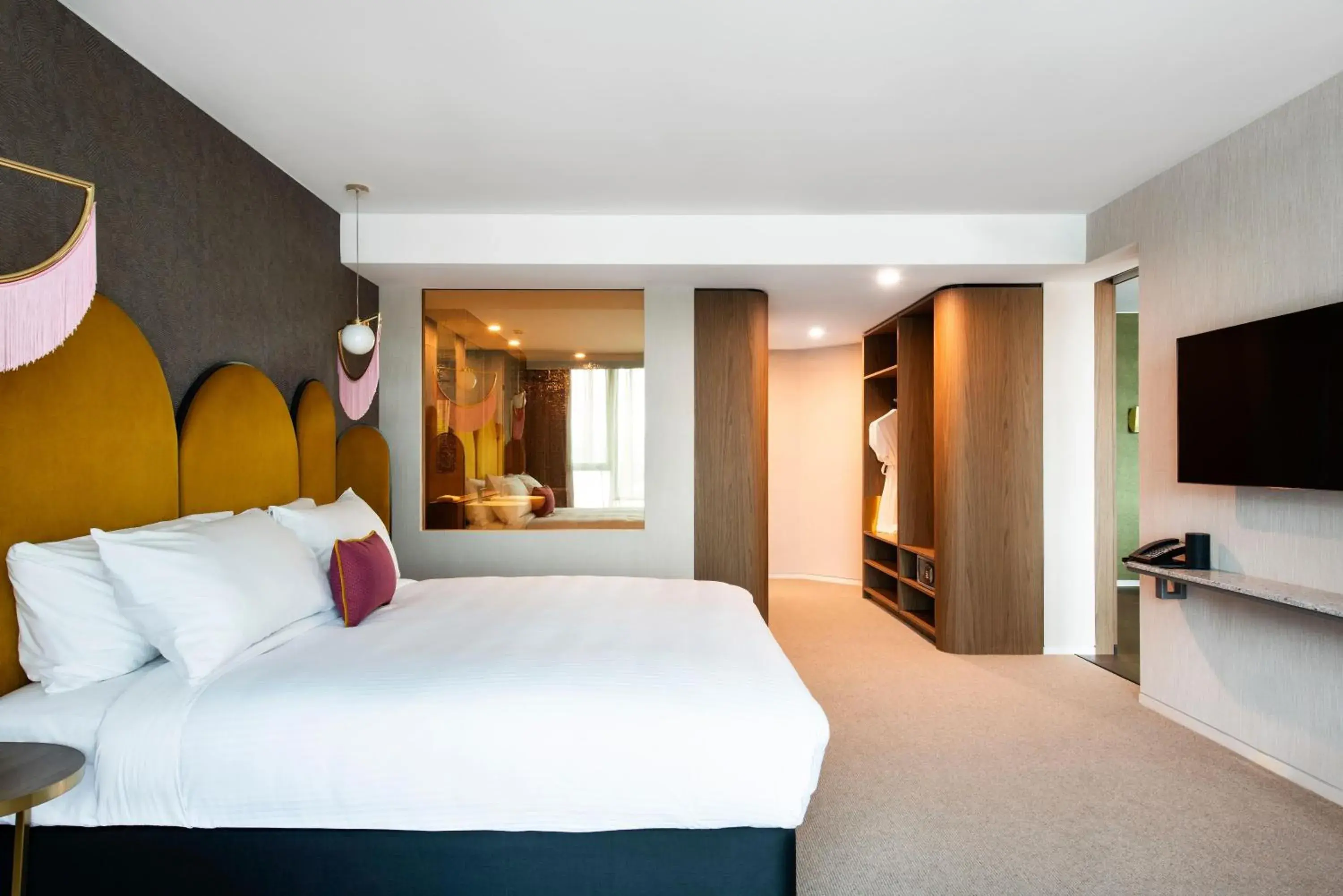 Photo of the whole room, Bed in Ovolo Brisbane Fortitude Valley, a Wyndham Hotel Photo of the whole room, Bed in Ovolo Brisbane Fortitude Valley, a Wyndham Hotel