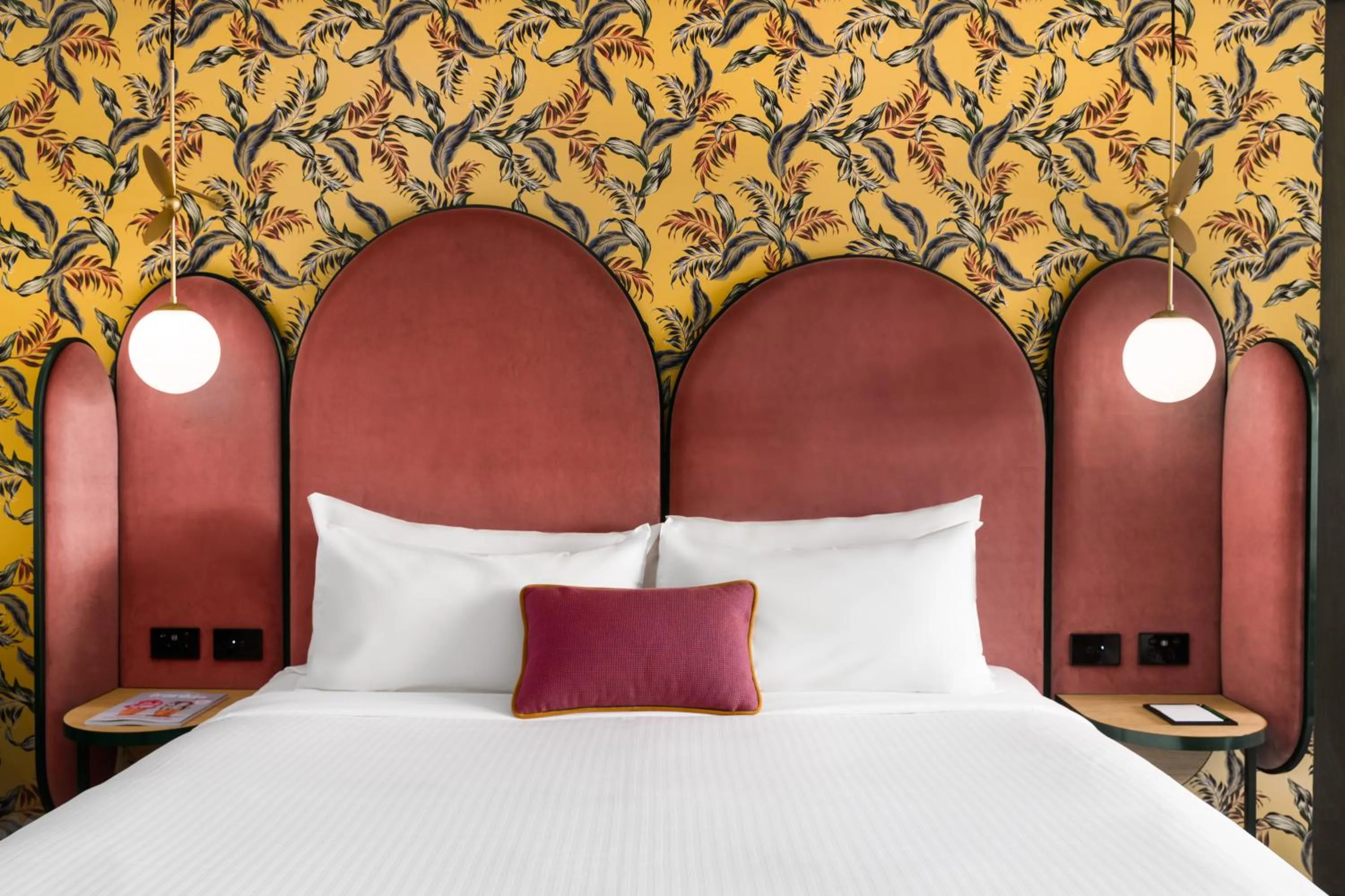 Seating area, Bed in Ovolo Brisbane Fortitude Valley, a Wyndham Hotel