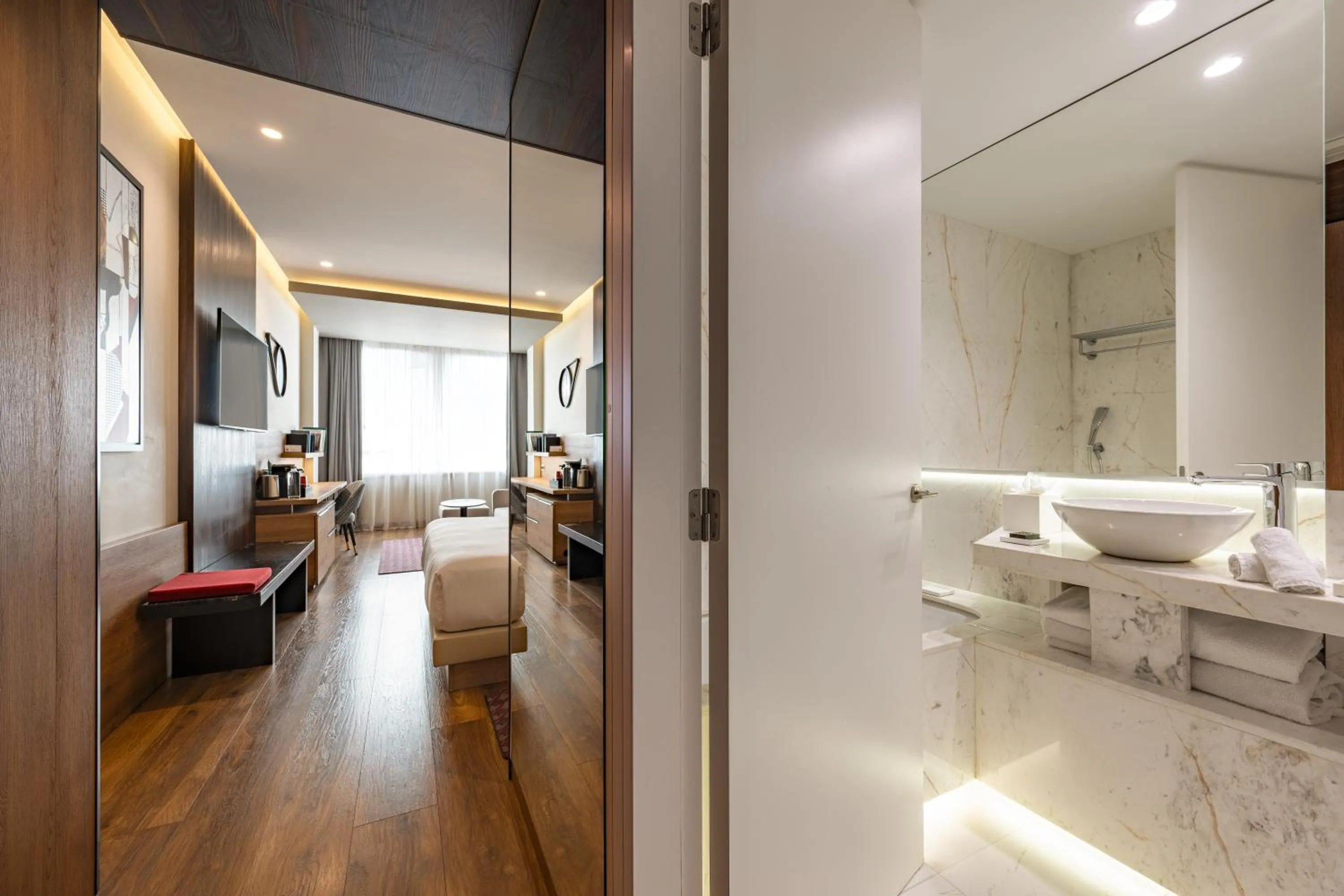 Bed in Hyatt Centric Gran Via Madrid