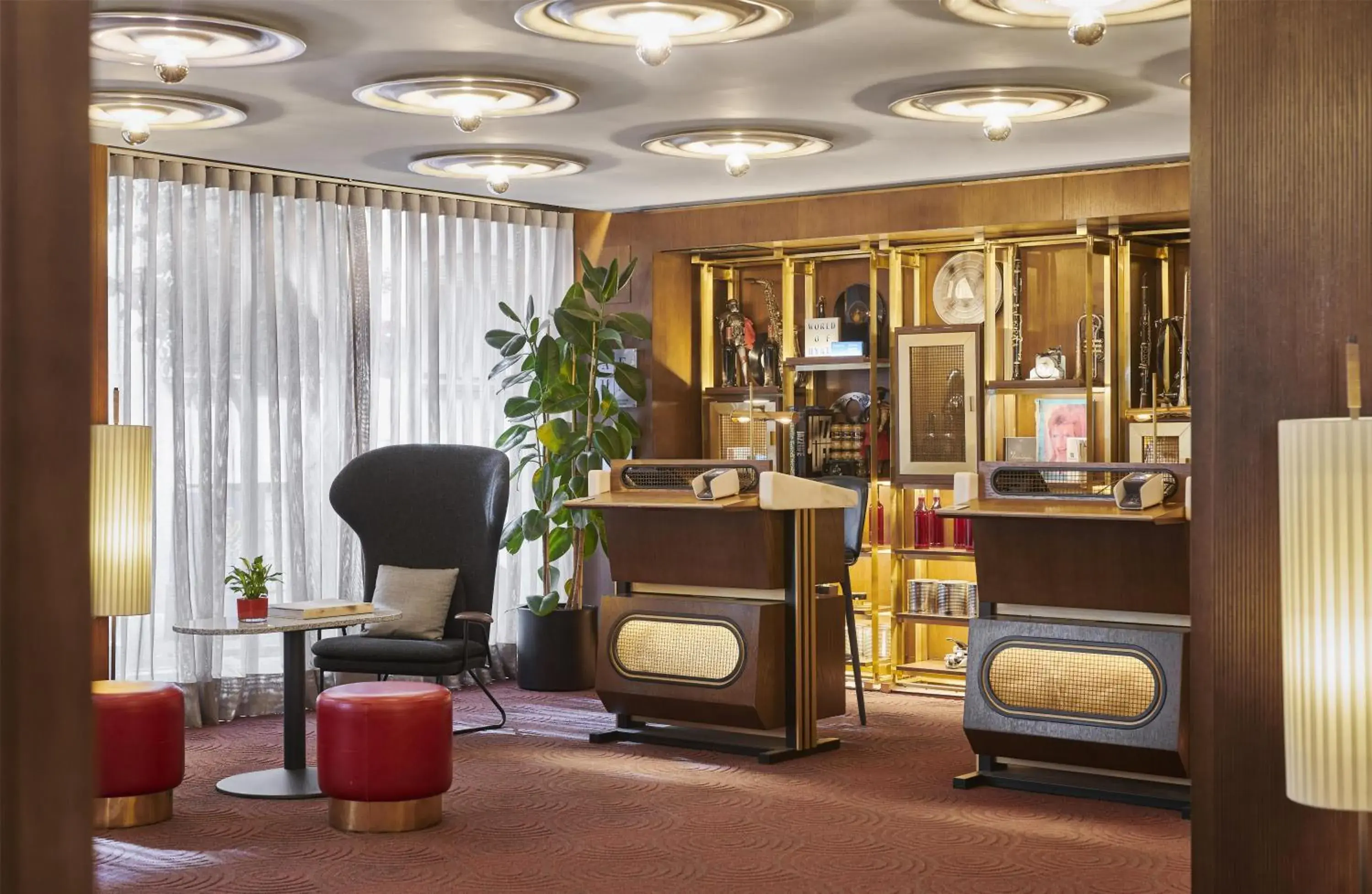 Lobby or reception in Hyatt Centric Gran Via Madrid Lobby or reception in Hyatt Centric Gran Via Madrid