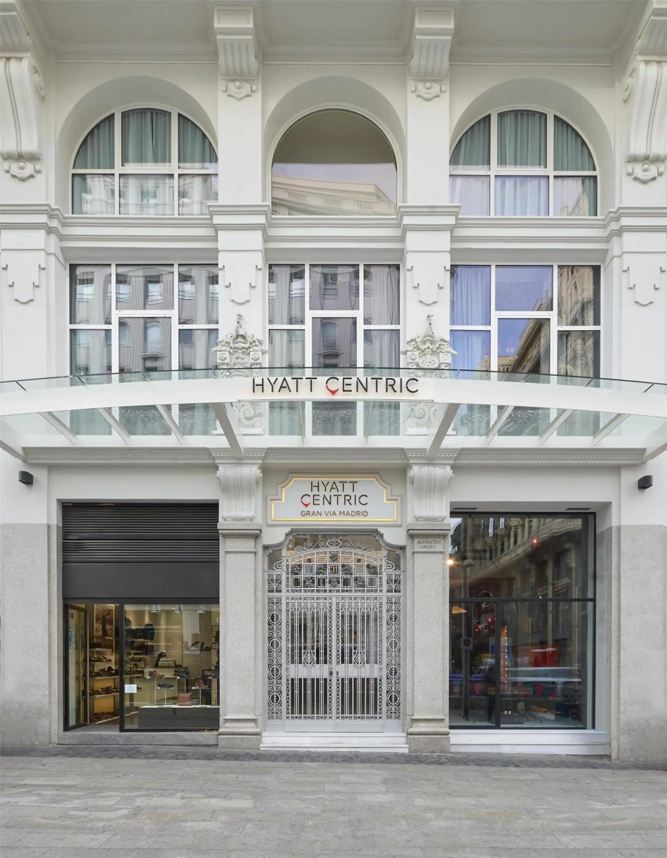 Property building in Hyatt Centric Gran Via Madrid Property building in Hyatt Centric Gran Via Madrid