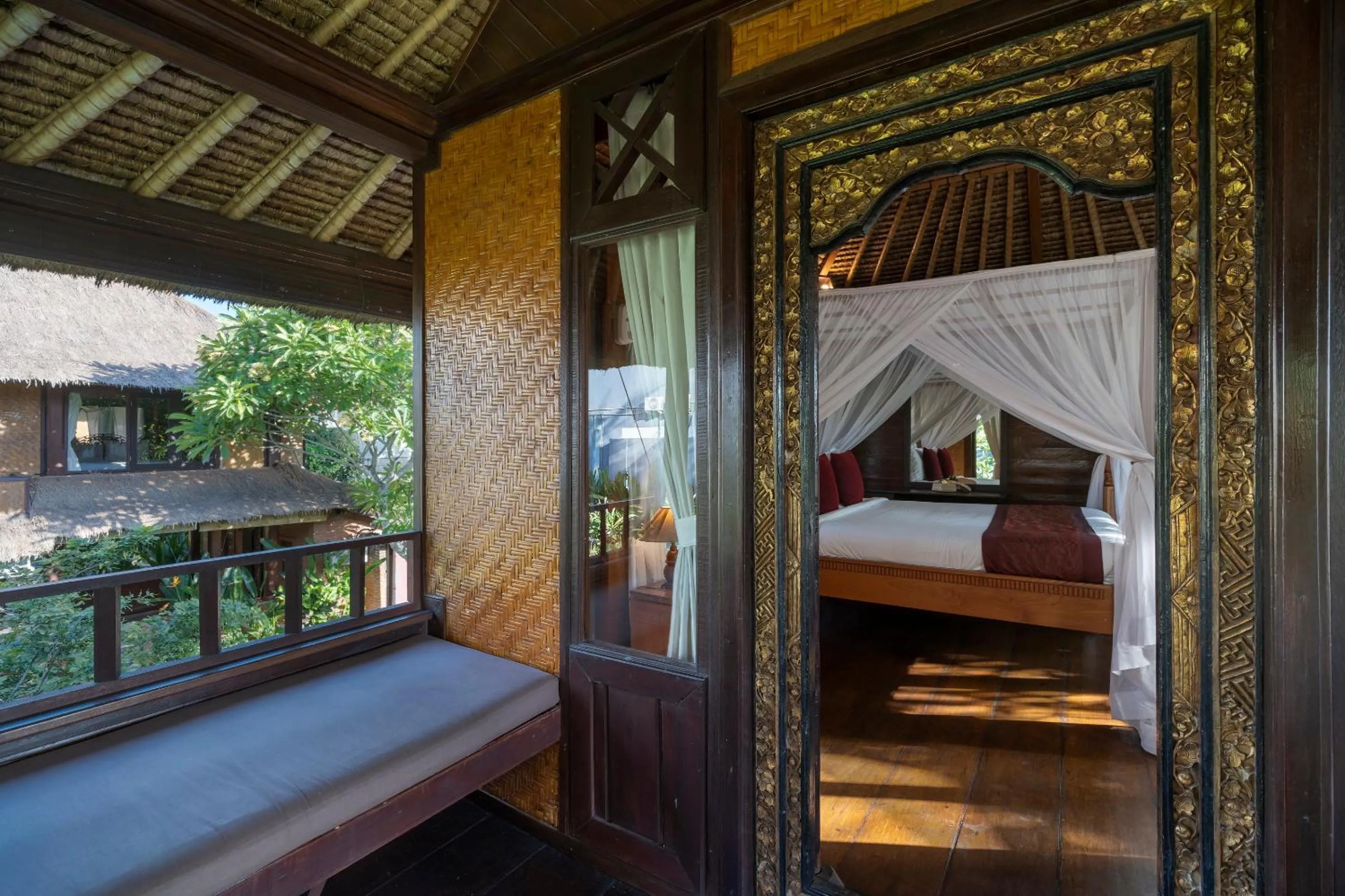 Balcony/Terrace, Bed in Amatara Agung Raka