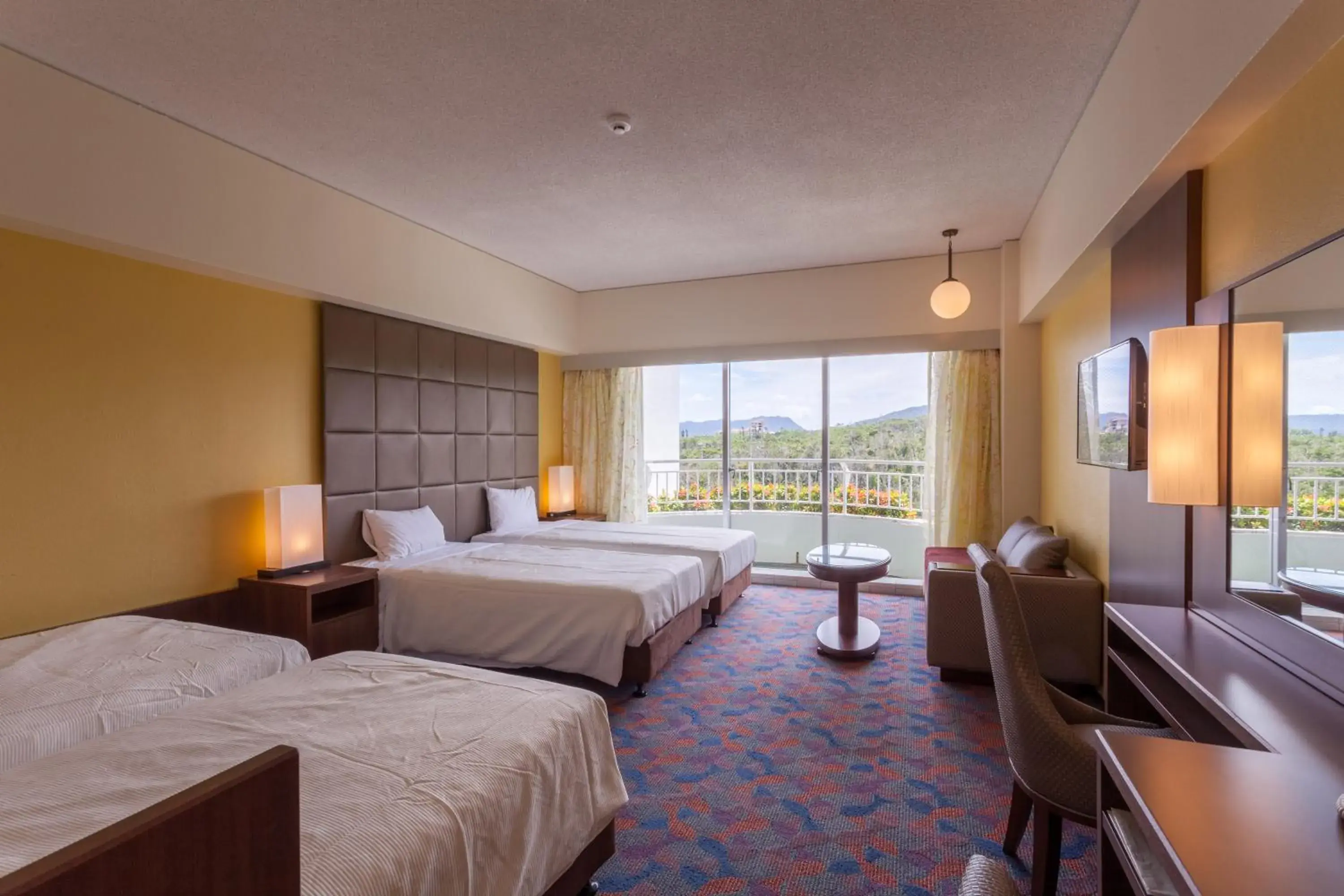 View (from property/room), Bed in Okinawa Kariyushi Beach Resort Ocean Spa View (from property/room), Bed in Okinawa Kariyushi Beach Resort Ocean Spa