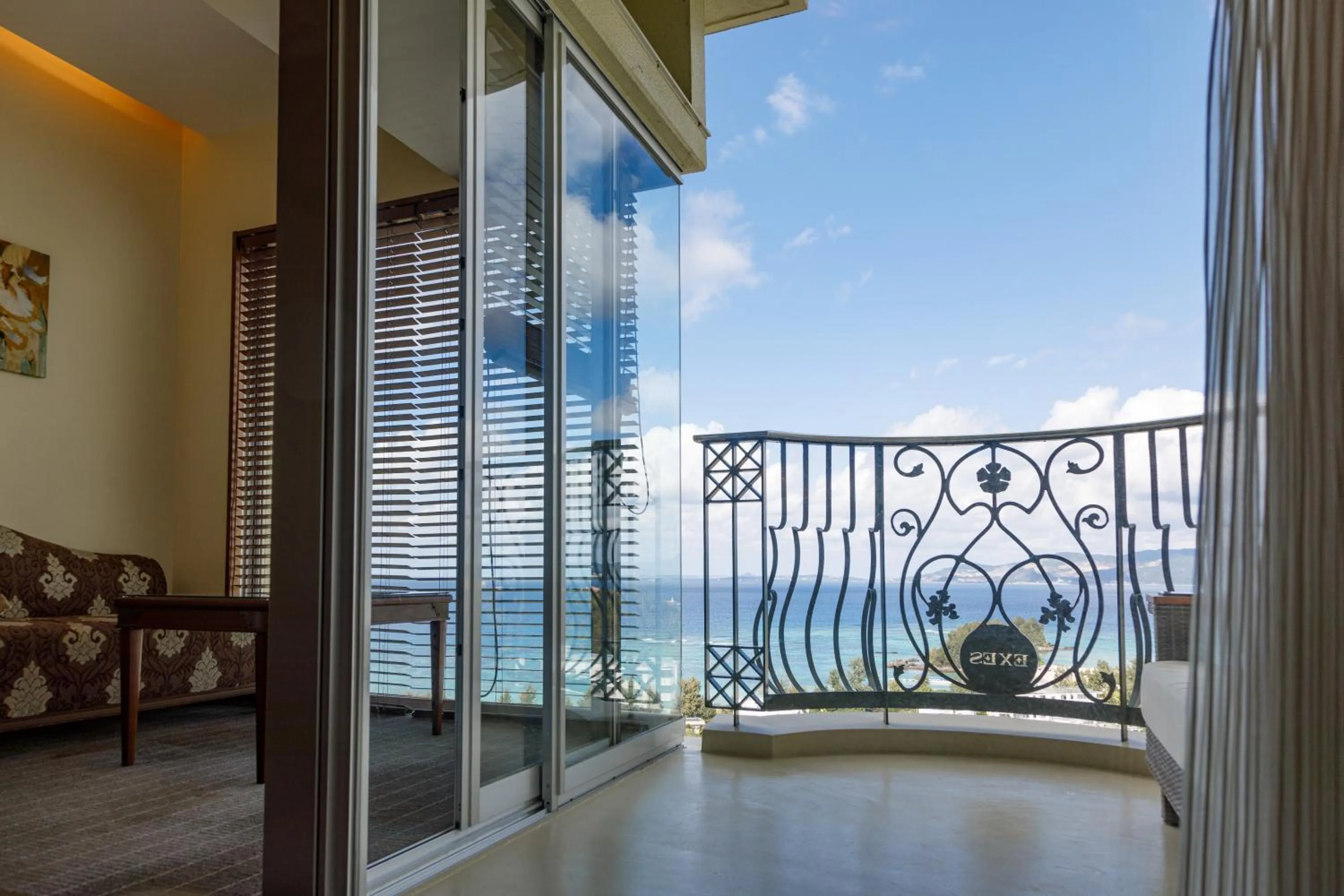 Balcony/Terrace in Okinawa Kariyushi Resort EXES Onna