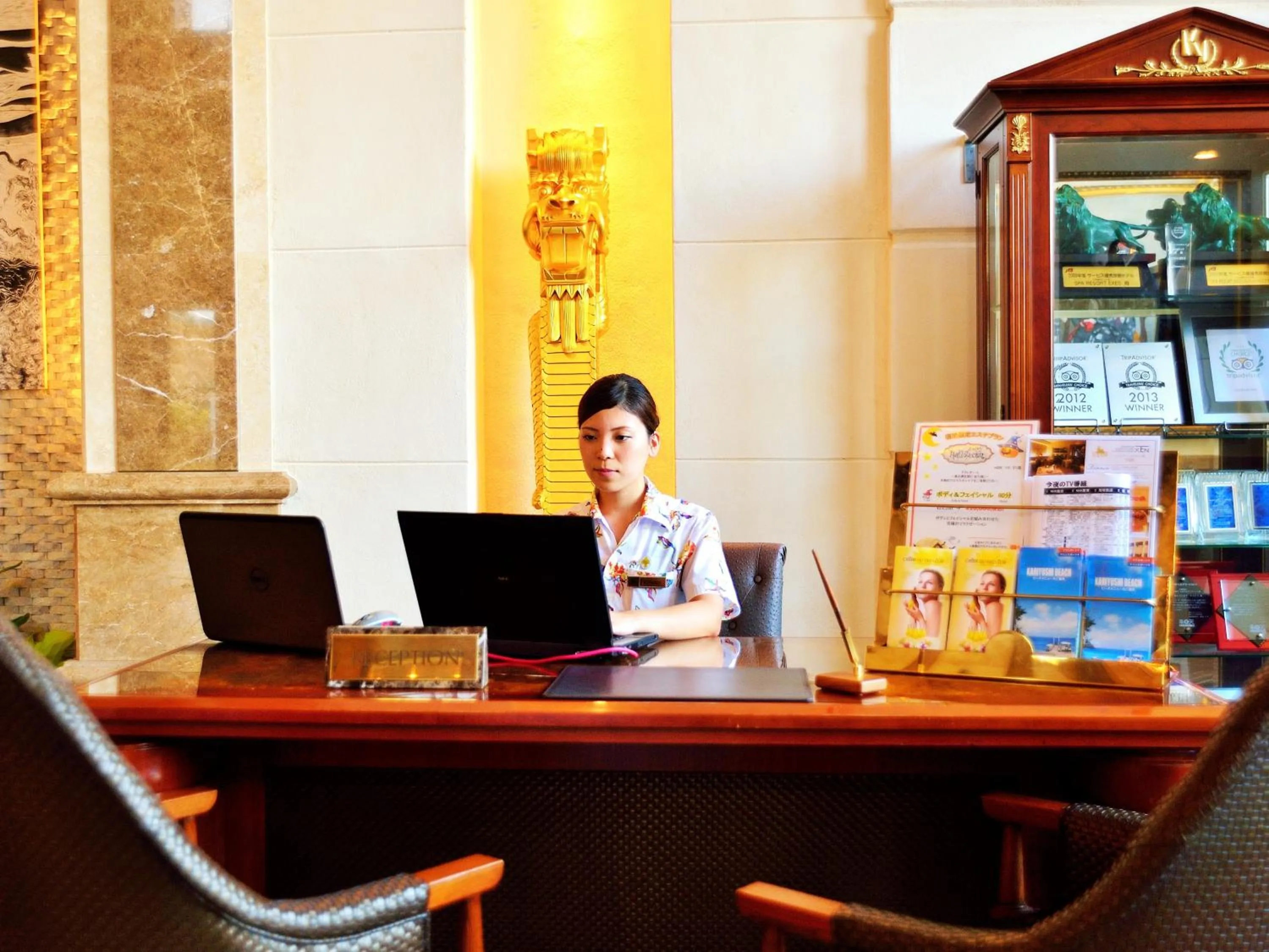 Staff in Okinawa Kariyushi Resort EXES Onna